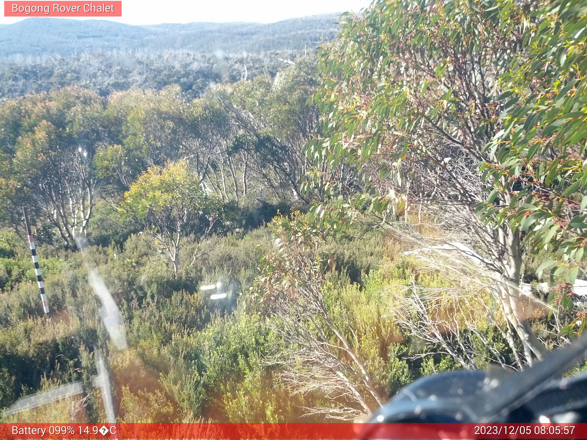 Bogong Web Cam 8:05am Tuesday 5th of December 2023