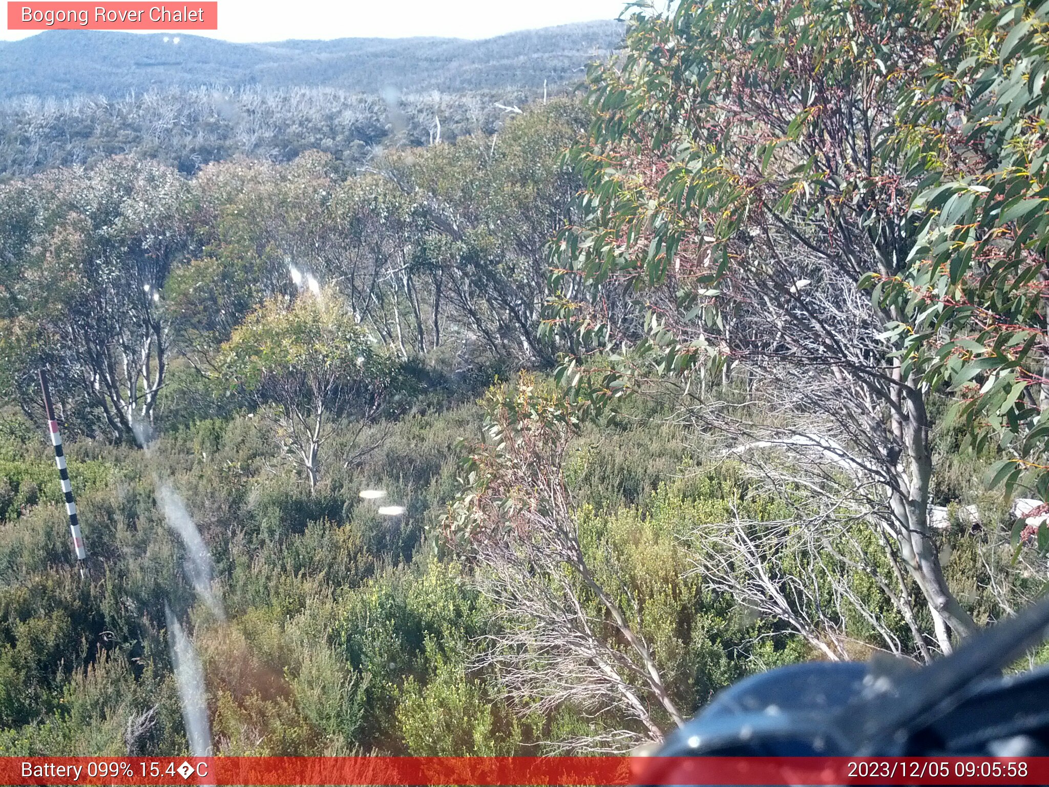 Bogong Web Cam 9:05am Tuesday 5th of December 2023