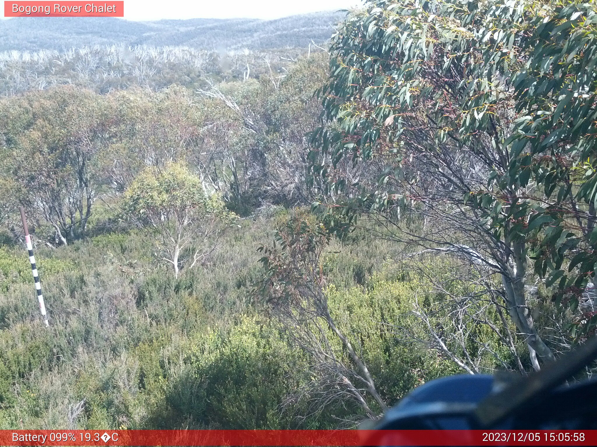 Bogong Web Cam 3:05pm Tuesday 5th of December 2023