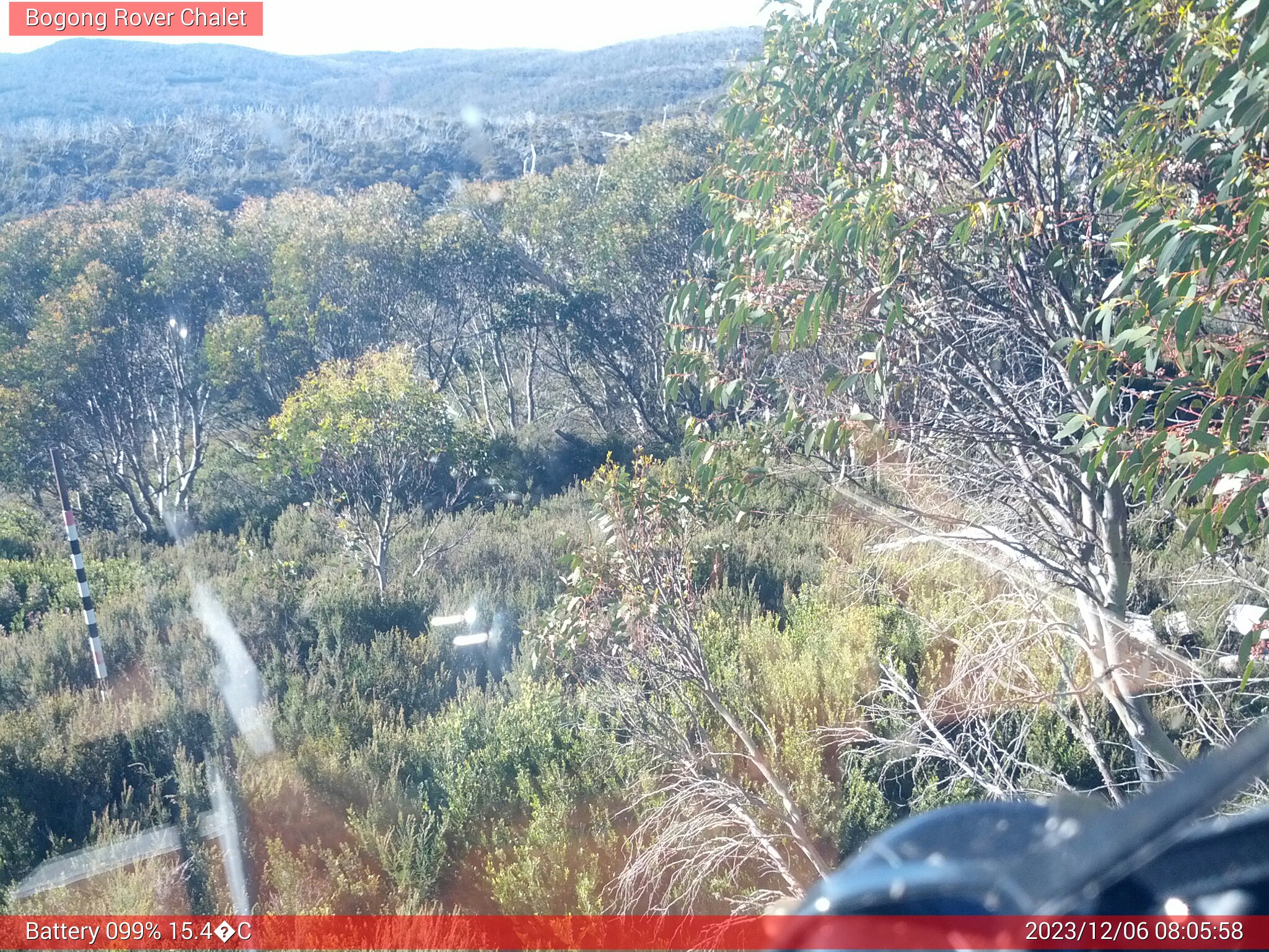 Bogong Web Cam 8:05am Wednesday 6th of December 2023