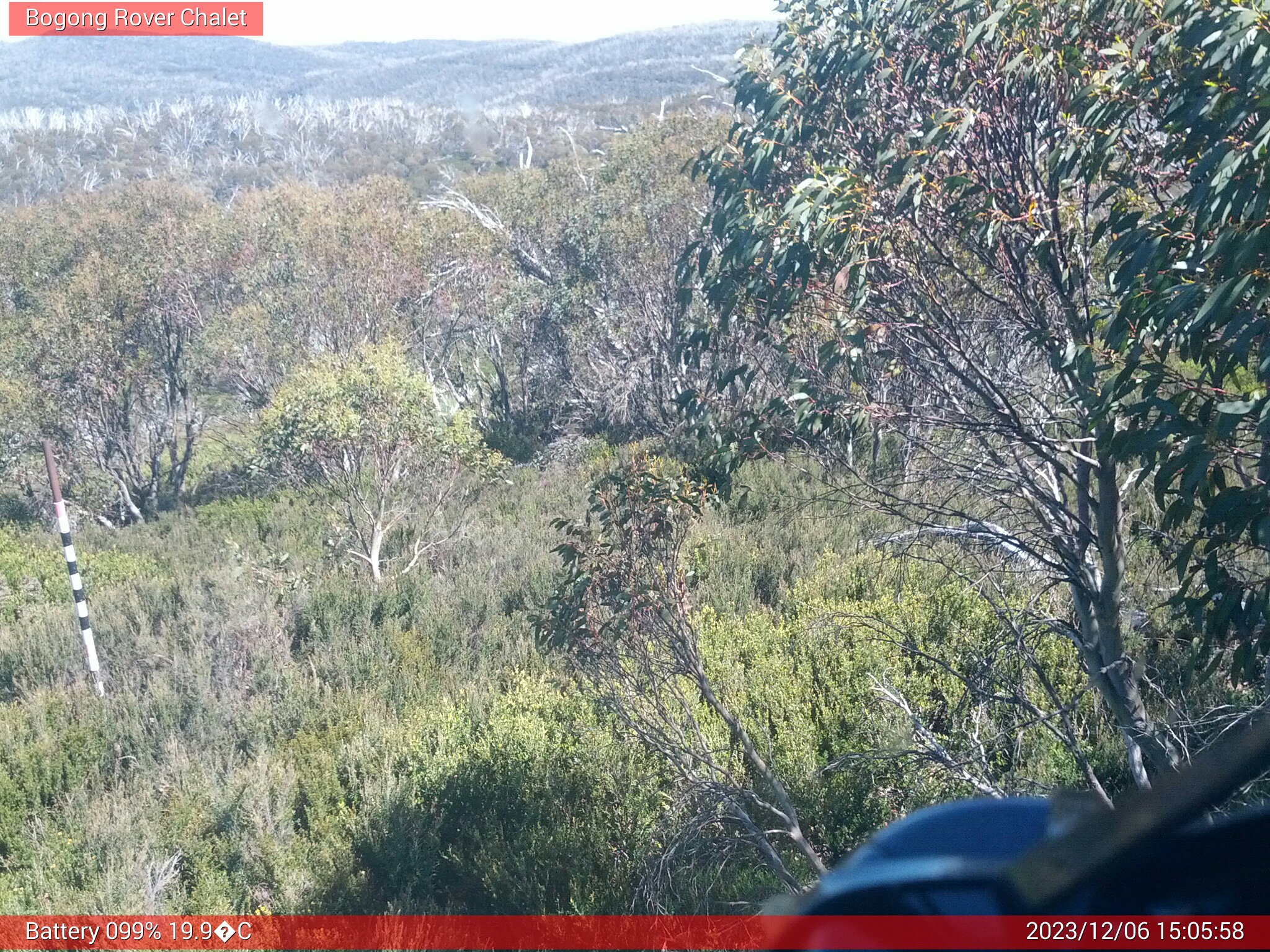 Bogong Web Cam 3:05pm Wednesday 6th of December 2023