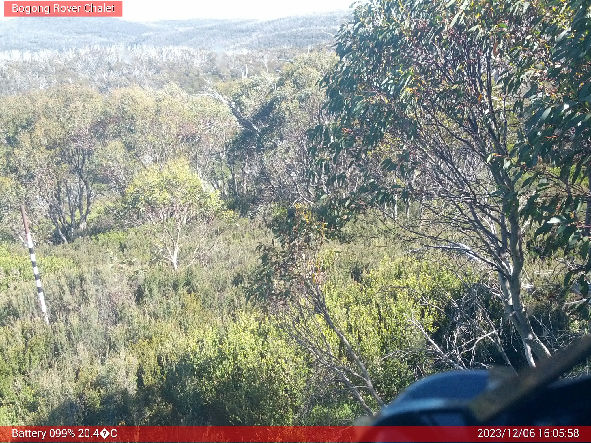 Bogong Web Cam 4:05pm Wednesday 6th of December 2023