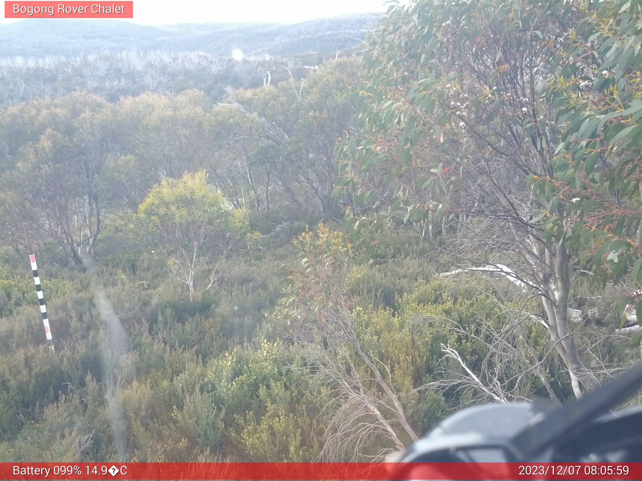 Bogong Web Cam 8:05am Thursday 7th of December 2023