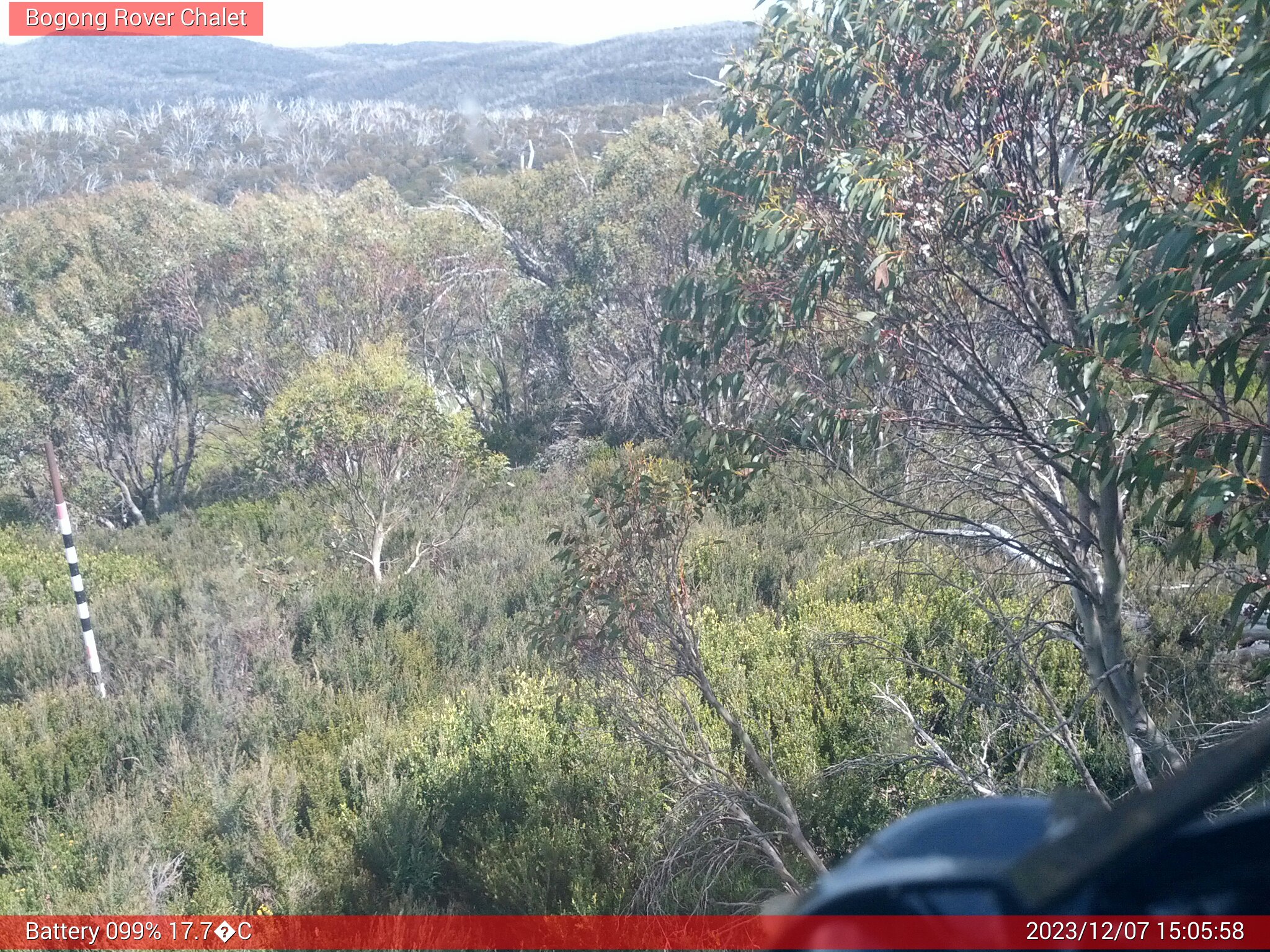 Bogong Web Cam 3:05pm Thursday 7th of December 2023