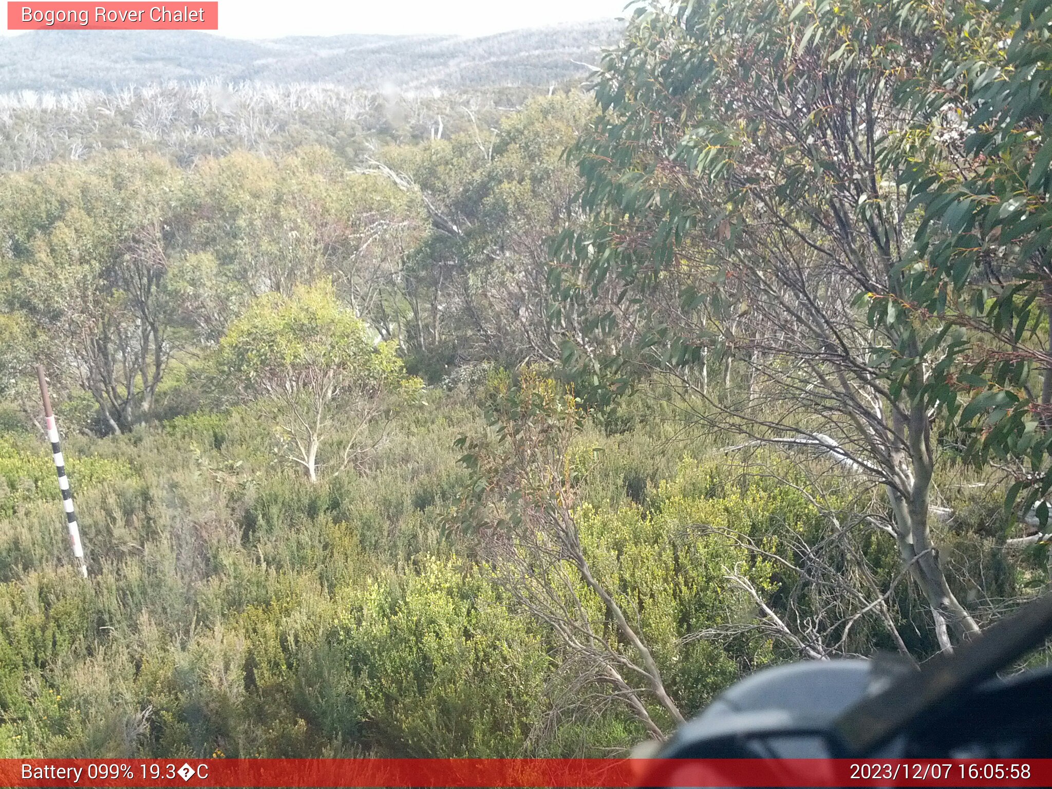 Bogong Web Cam 4:05pm Thursday 7th of December 2023