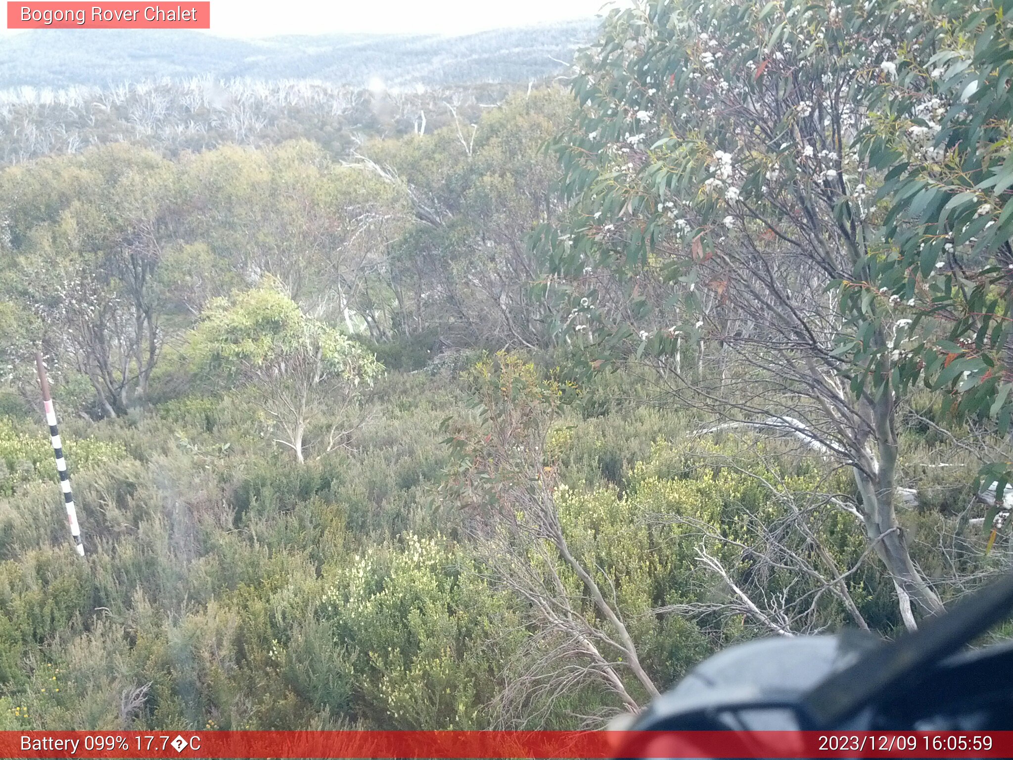 Bogong Web Cam 4:05pm Saturday 9th of December 2023