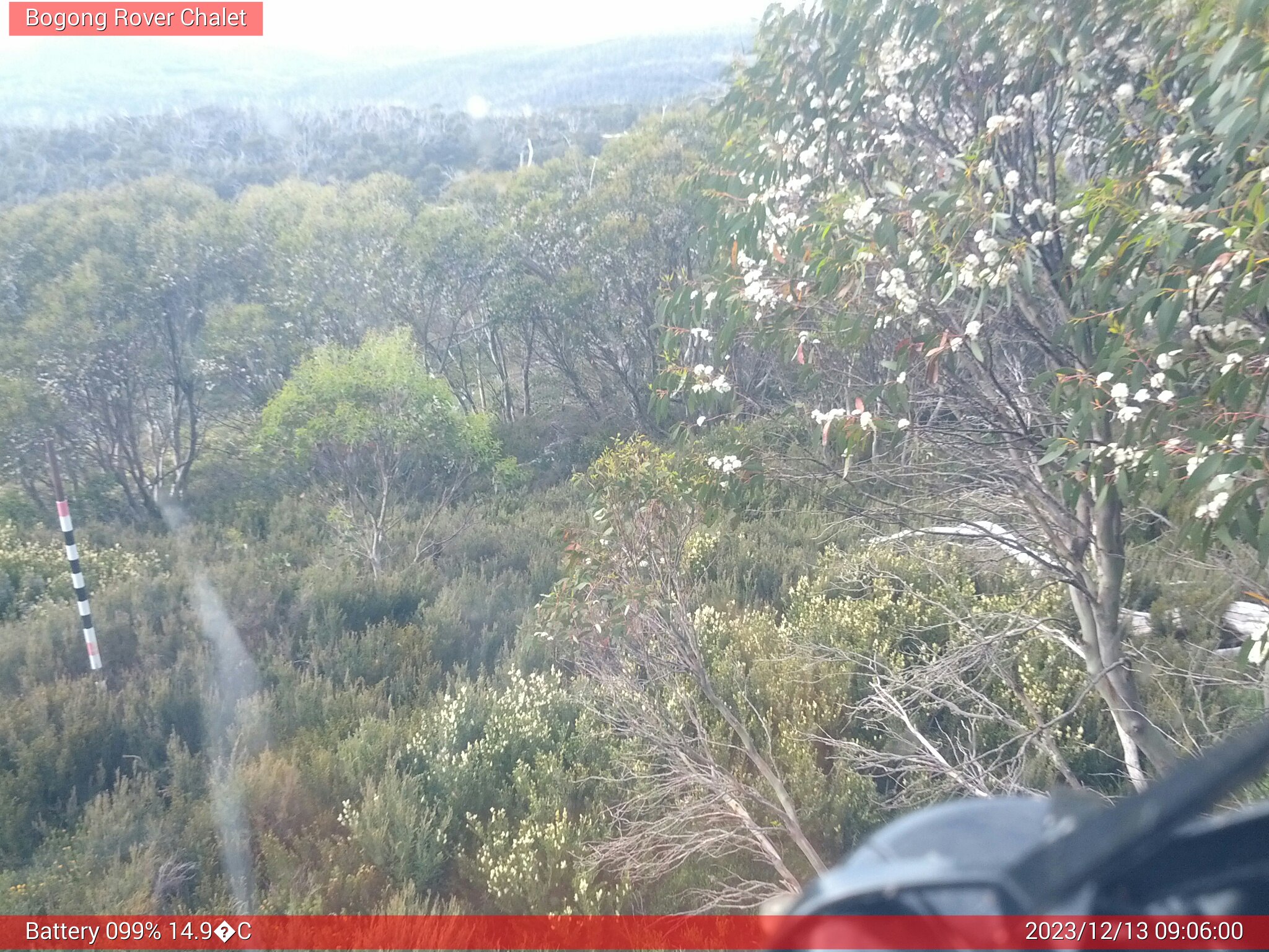 Bogong Web Cam 9:05am Wednesday 13th of December 2023