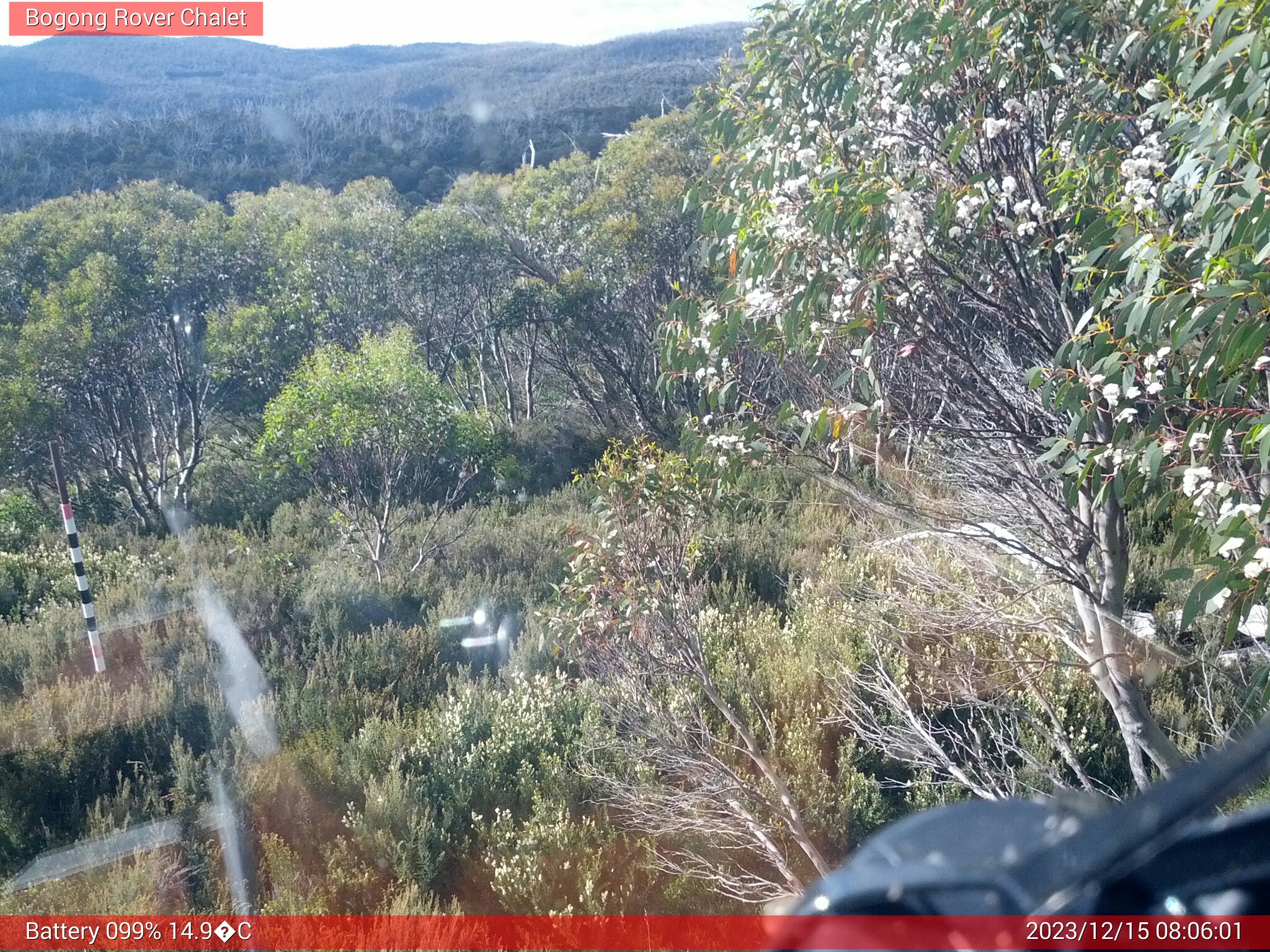 Bogong Web Cam 8:06am Friday 15th of December 2023