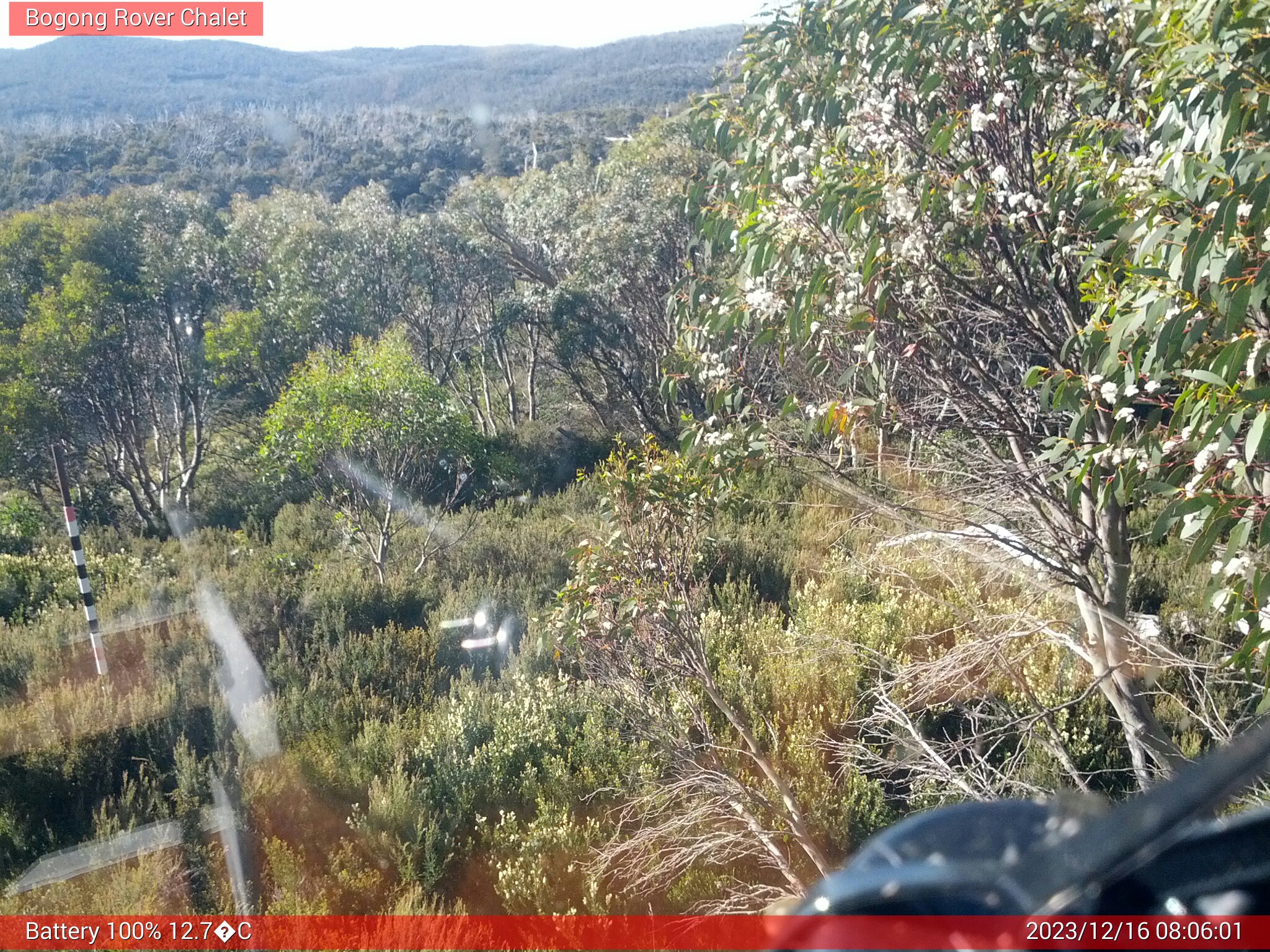 Bogong Web Cam 8:06am Saturday 16th of December 2023