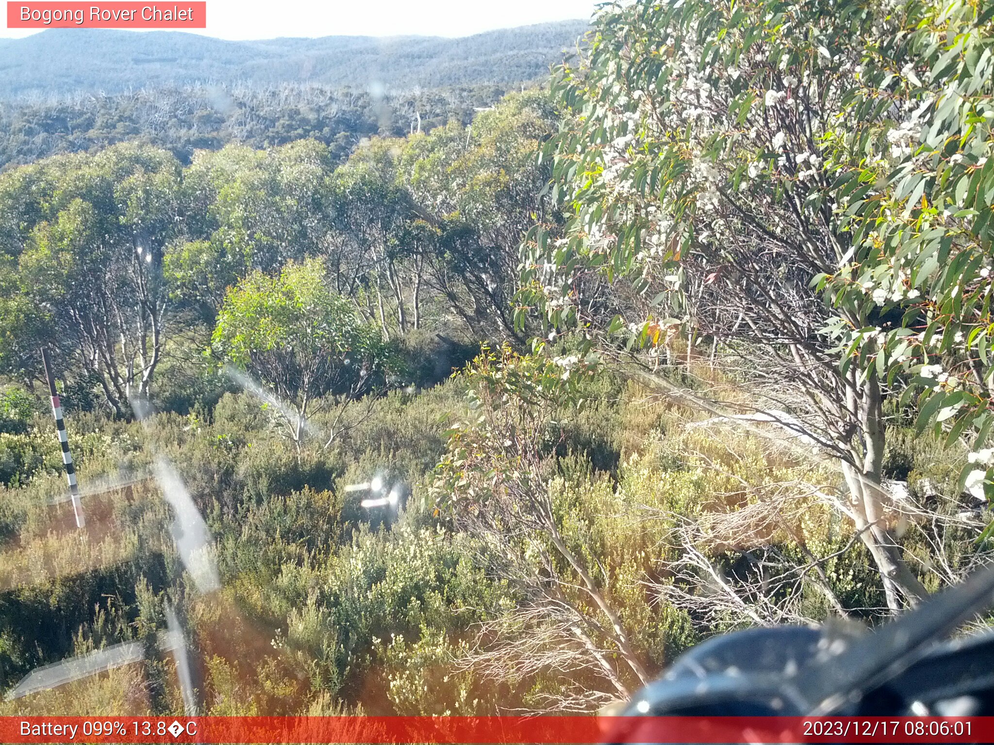 Bogong Web Cam 8:06am Sunday 17th of December 2023