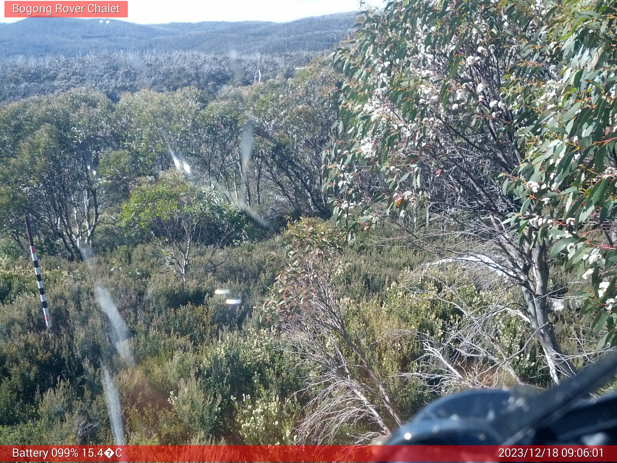 Bogong Web Cam 9:06am Monday 18th of December 2023