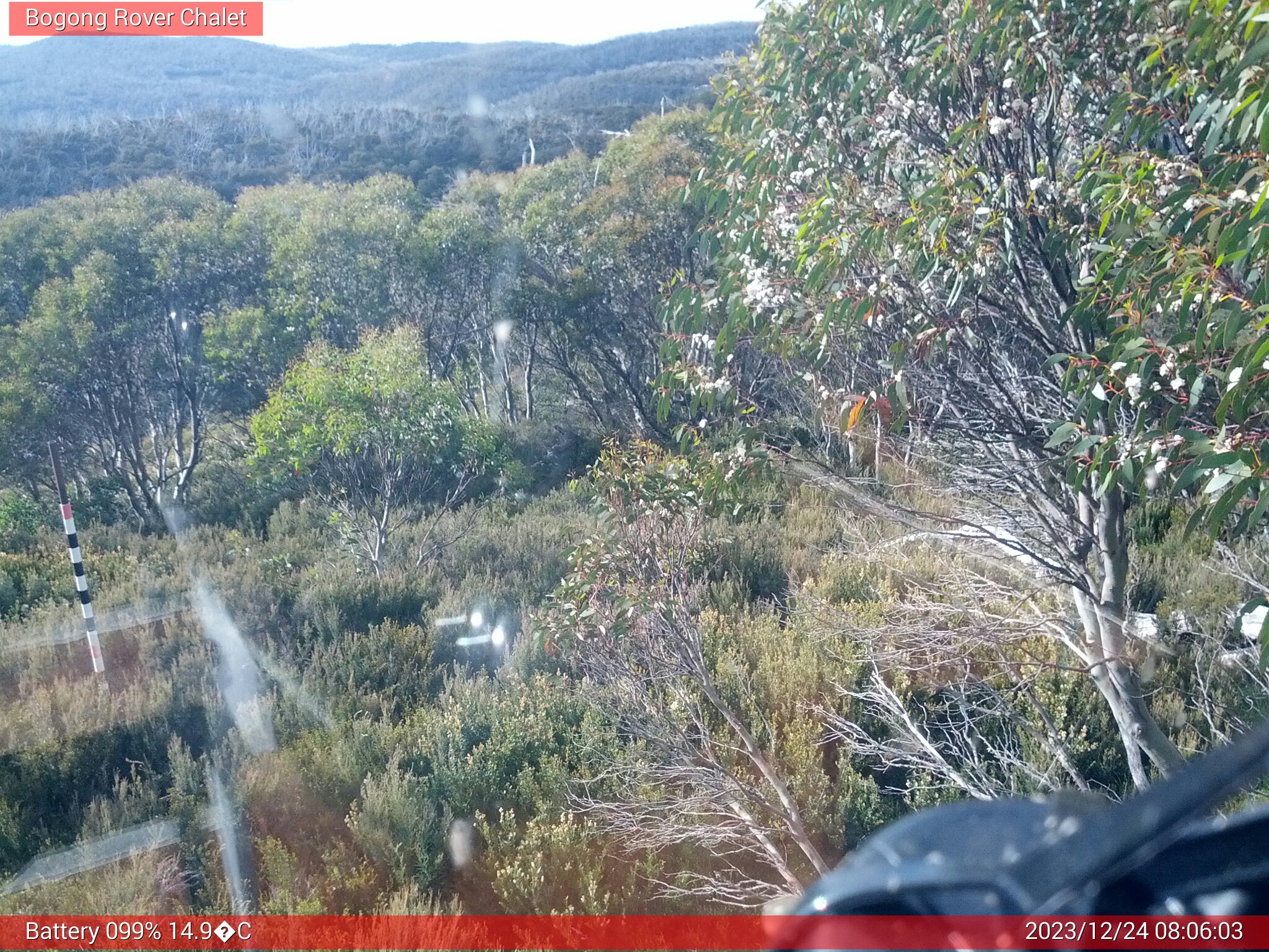 Bogong Web Cam 8:06am Sunday 24th of December 2023