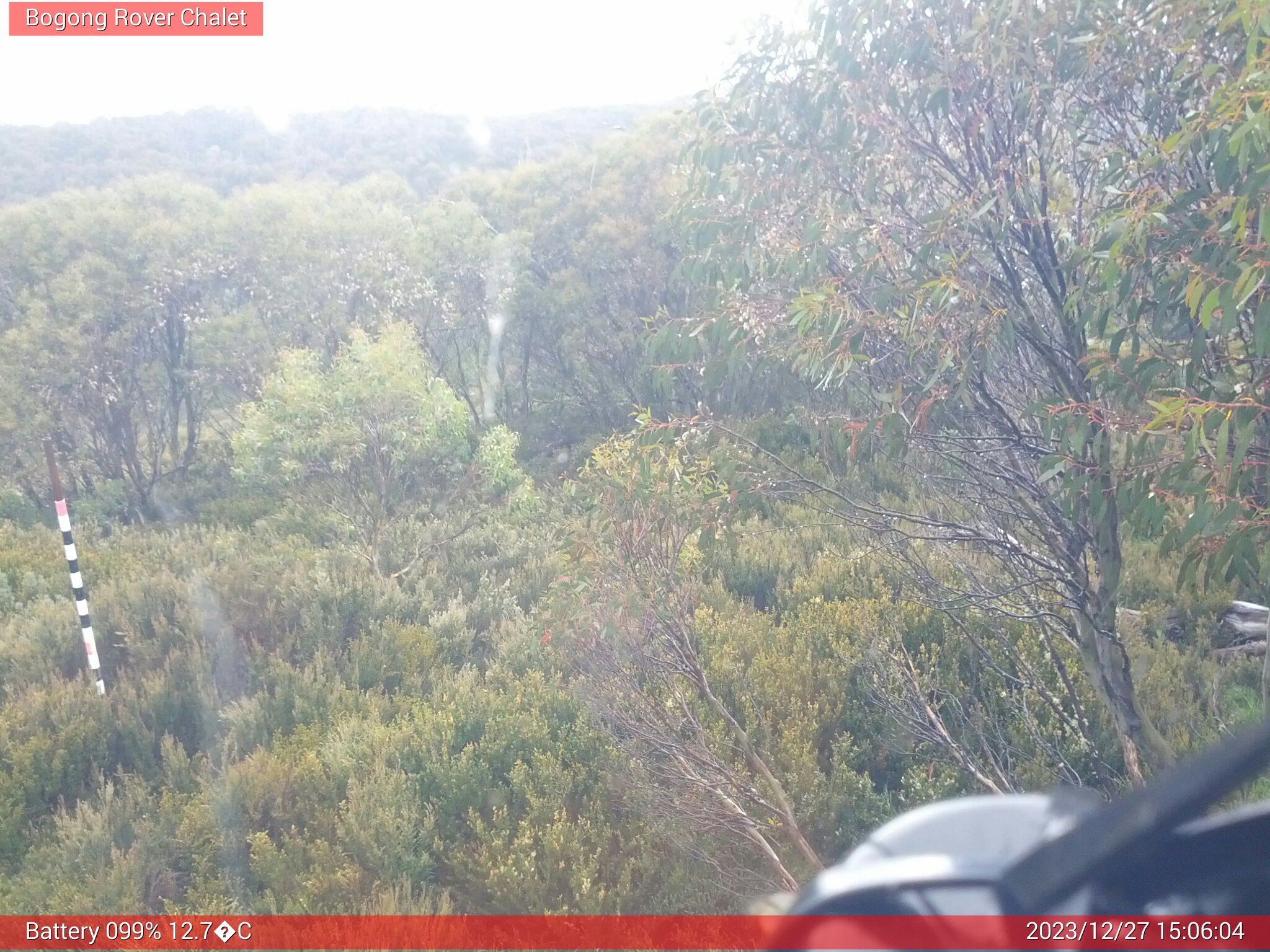 Bogong Web Cam 3:06pm Wednesday 27th of December 2023