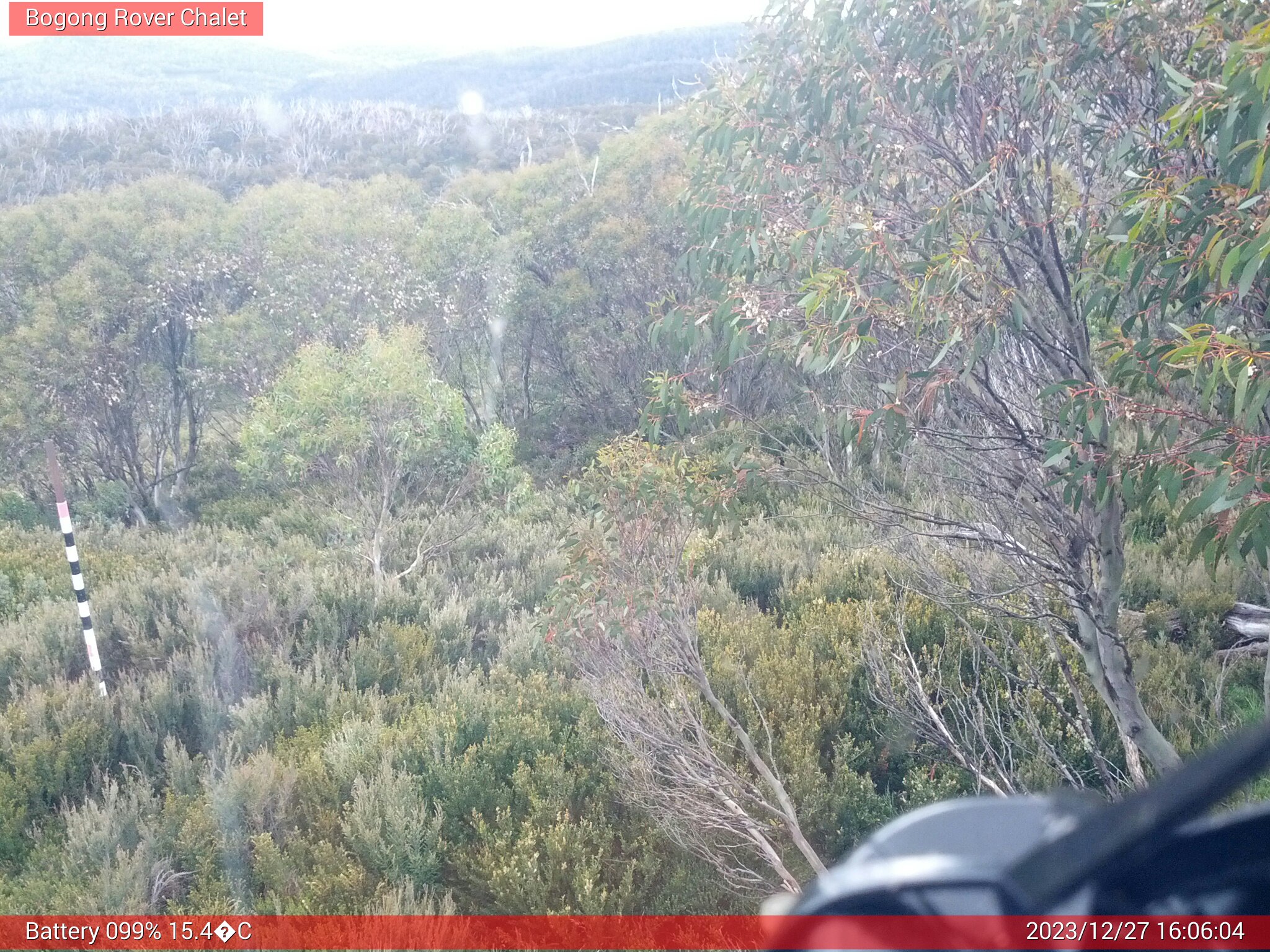 Bogong Web Cam 4:06pm Wednesday 27th of December 2023