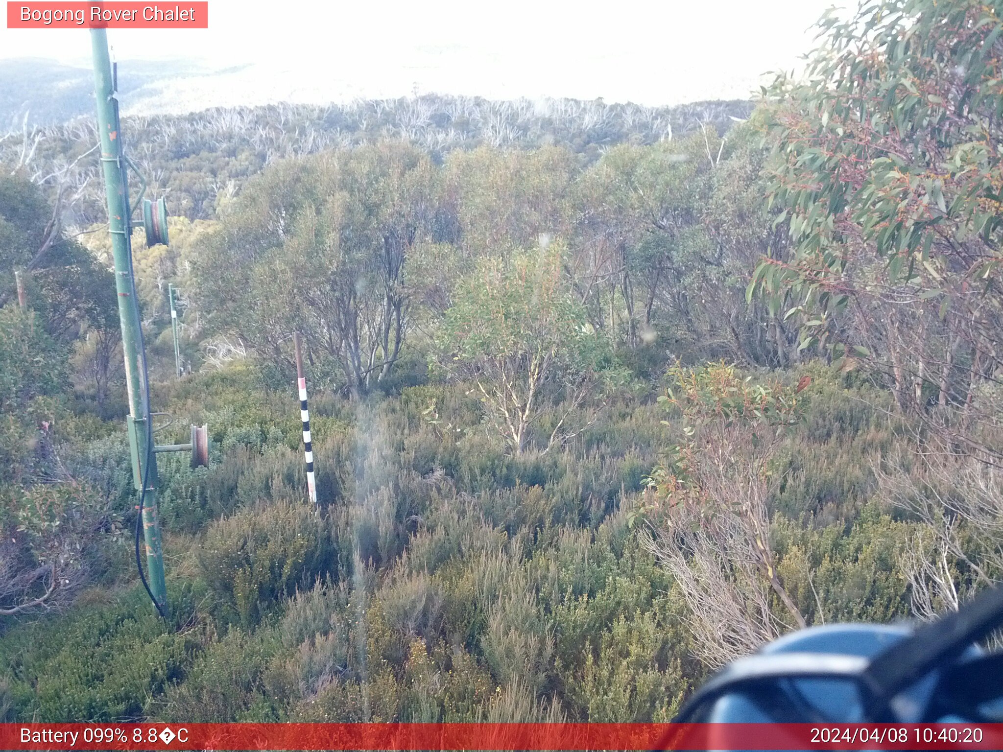 Bogong Web Cam 10:40am Monday 8th of April 2024