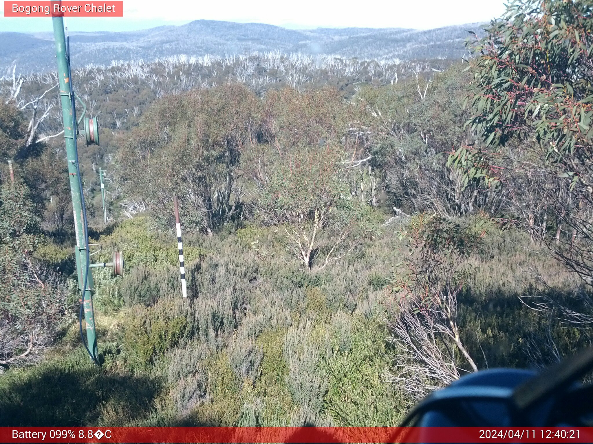 Bogong Web Cam 12:40pm Thursday 11th of April 2024