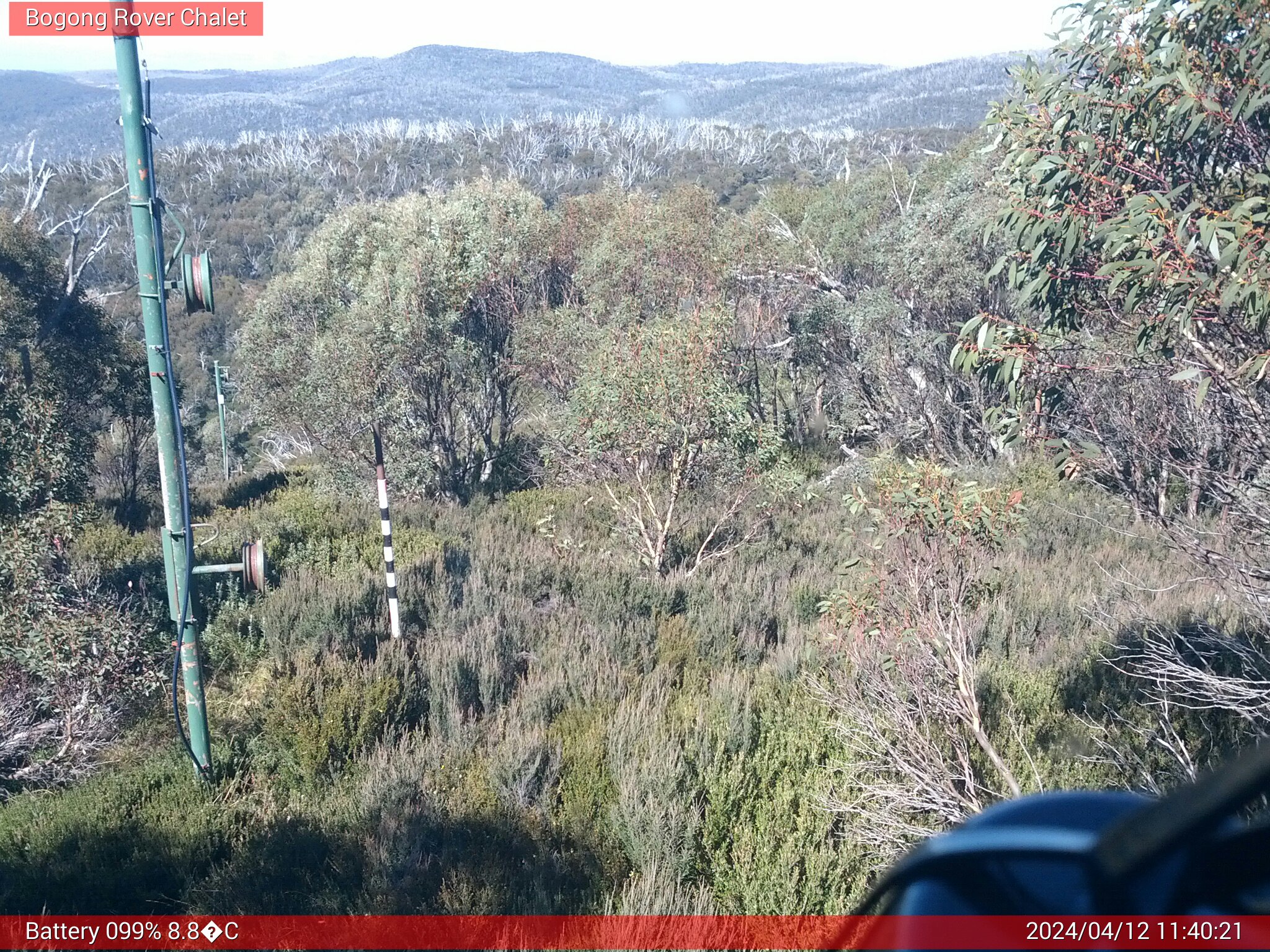 Bogong Web Cam 11:40am Friday 12th of April 2024