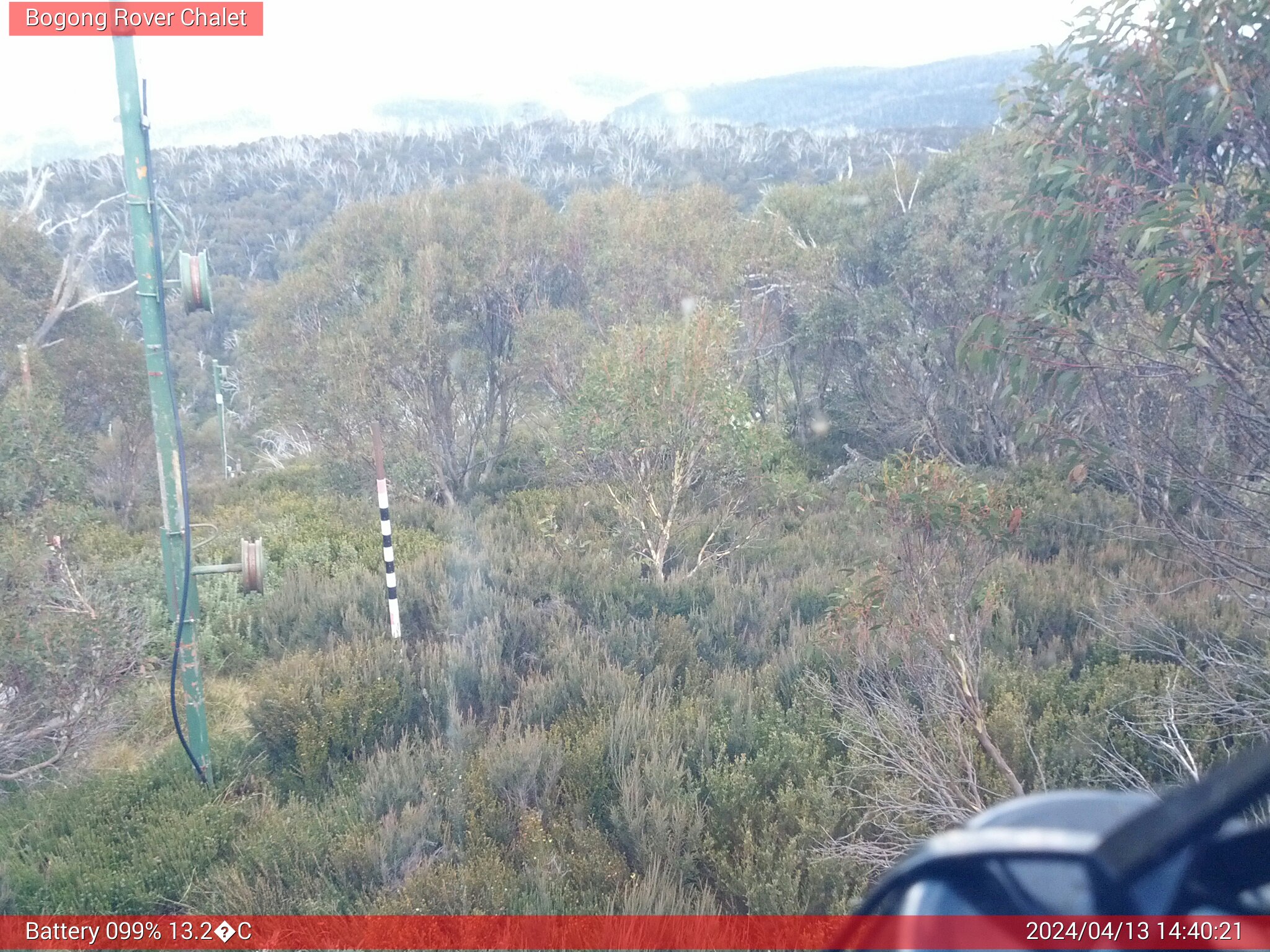 Bogong Web Cam 2:40pm Saturday 13th of April 2024