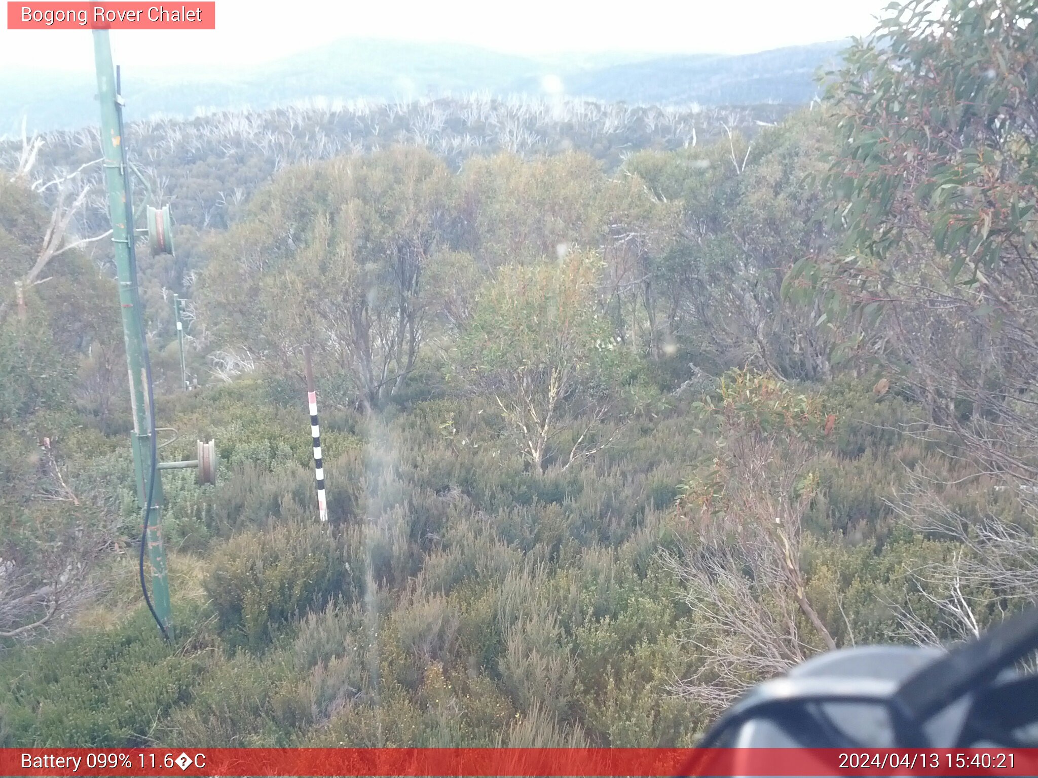 Bogong Web Cam 3:40pm Saturday 13th of April 2024