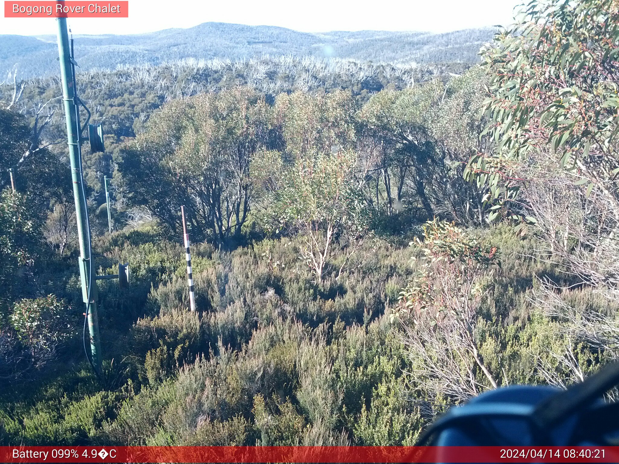 Bogong Web Cam 8:40am Sunday 14th of April 2024