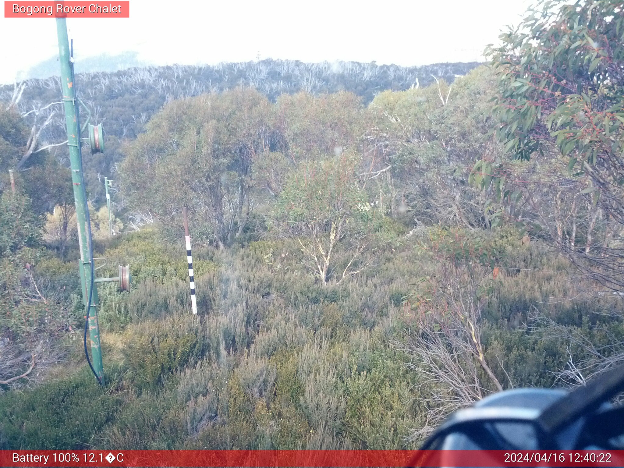 Bogong Web Cam 12:40pm Tuesday 16th of April 2024