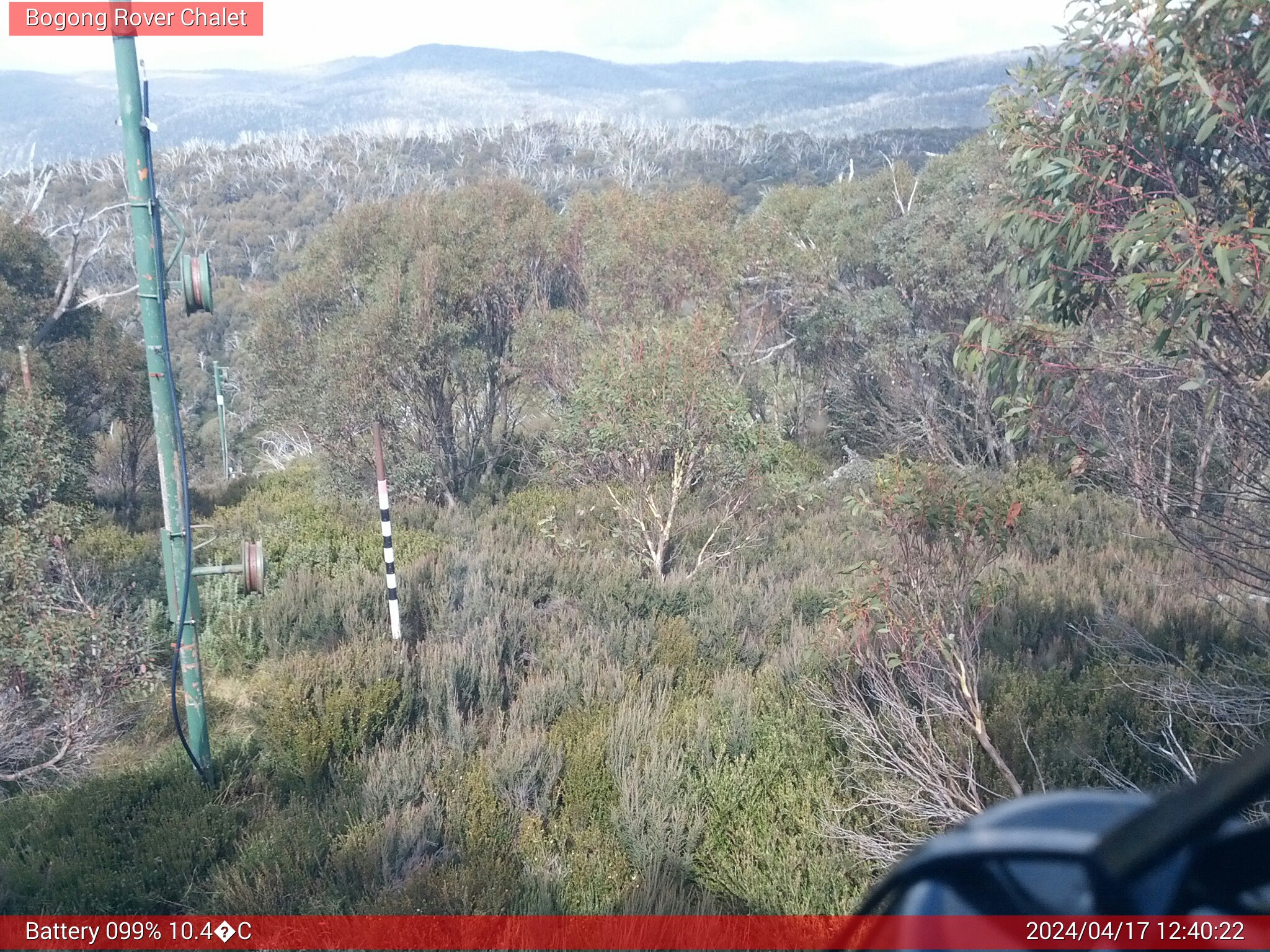 Bogong Web Cam 12:40pm Wednesday 17th of April 2024