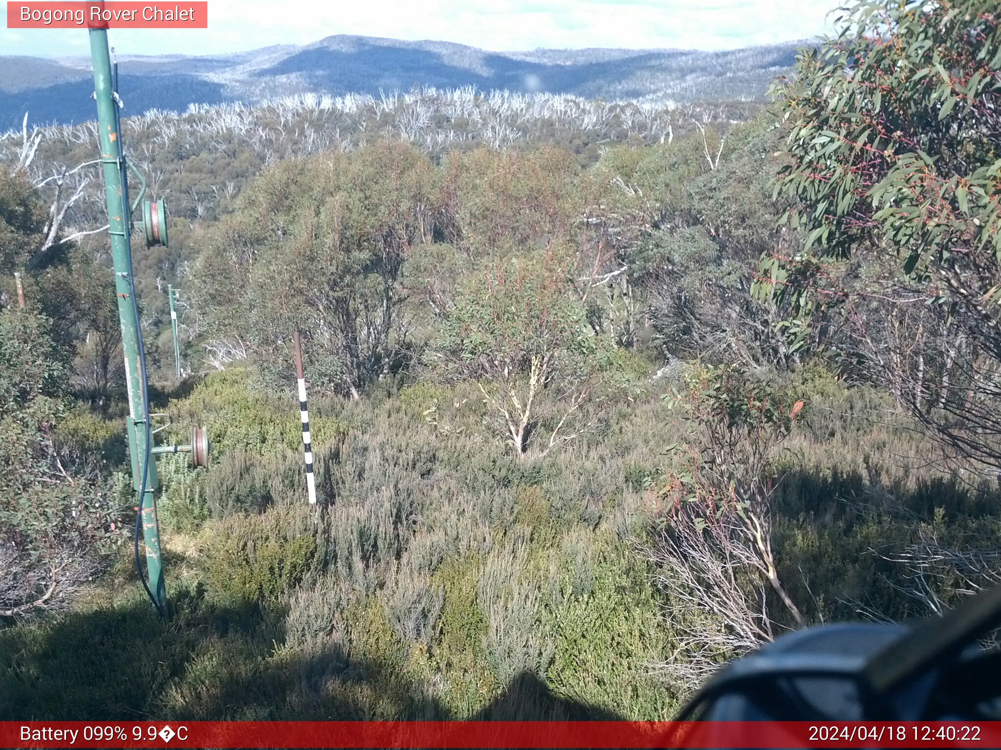 Bogong Web Cam 12:40pm Thursday 18th of April 2024