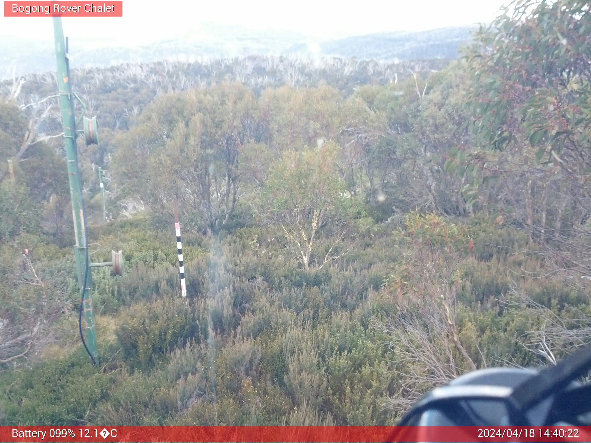 Bogong Web Cam 2:40pm Thursday 18th of April 2024