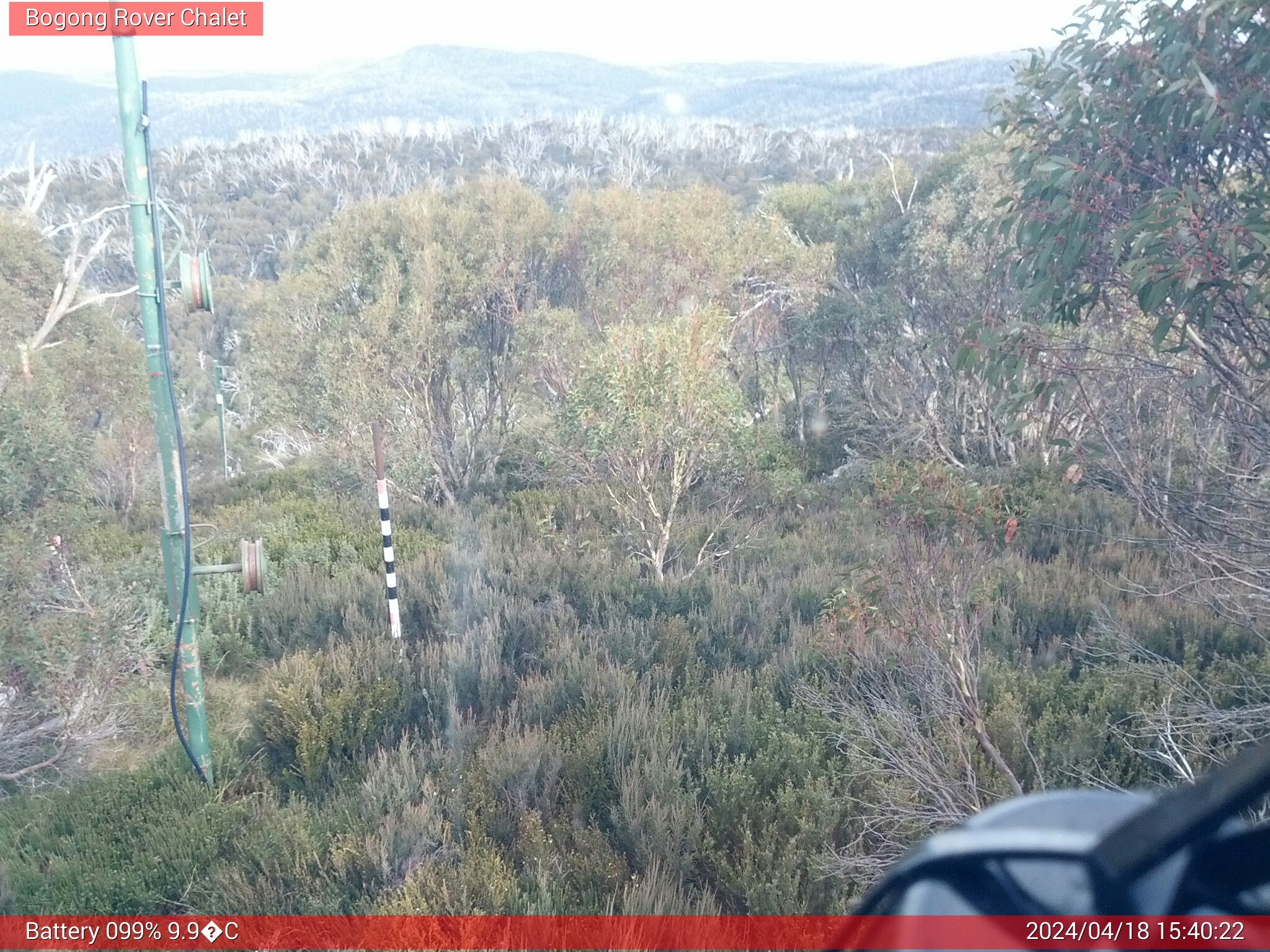 Bogong Web Cam 3:40pm Thursday 18th of April 2024