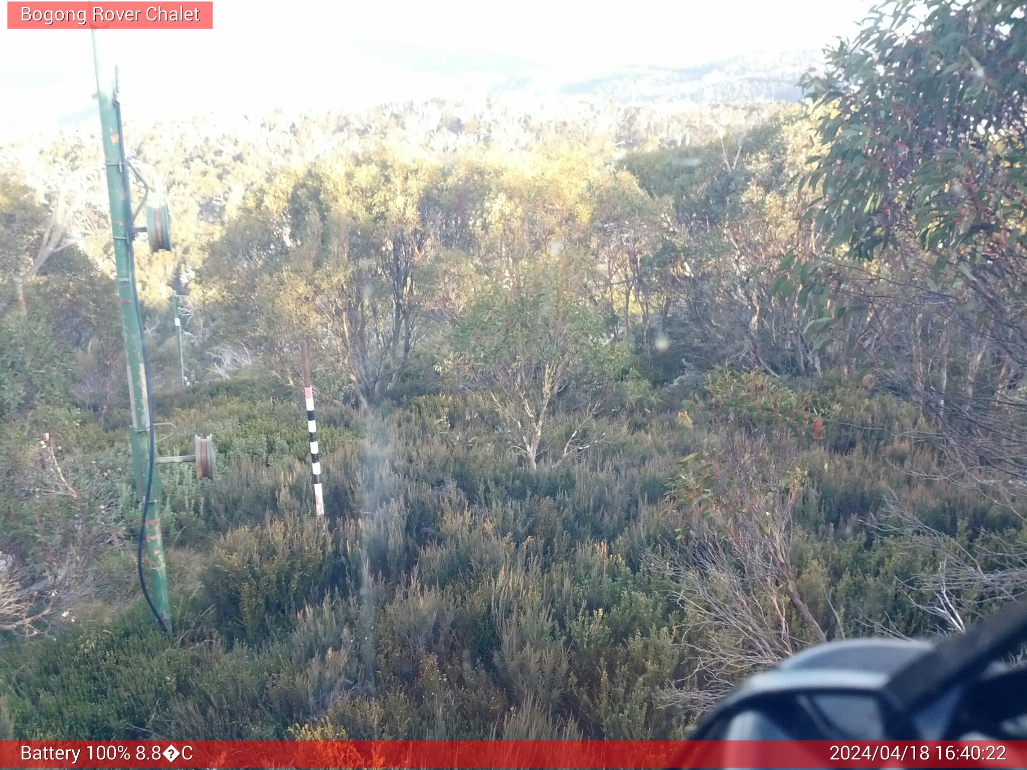 Bogong Web Cam 4:40pm Thursday 18th of April 2024