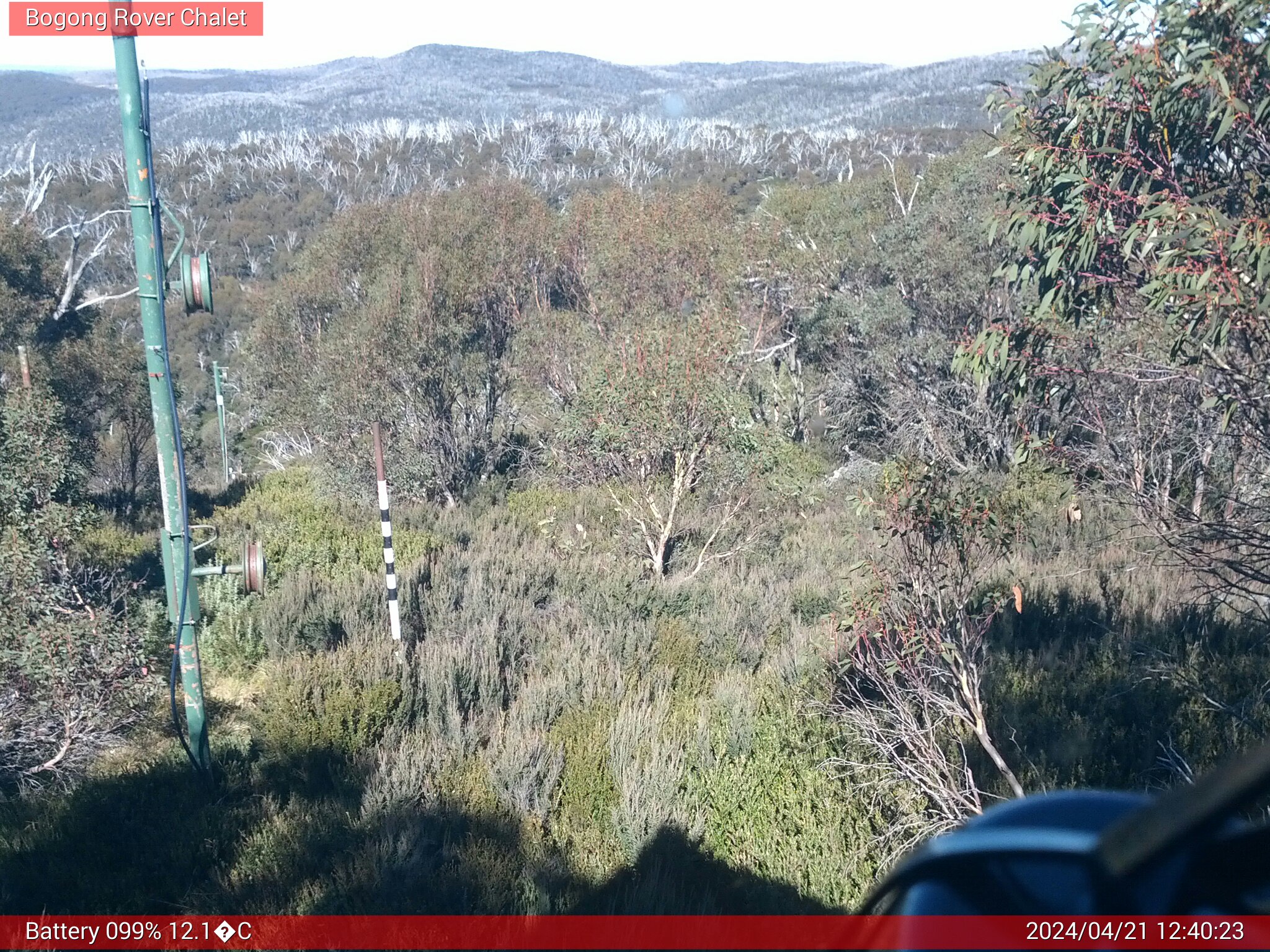 Bogong Web Cam 12:40pm Sunday 21st of April 2024