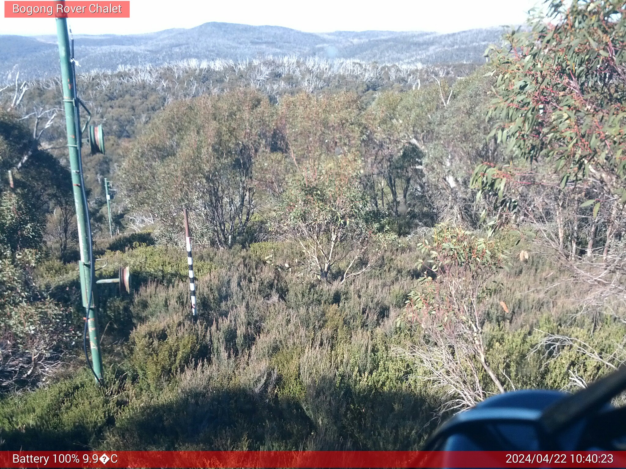 Bogong Web Cam 10:40am Monday 22nd of April 2024