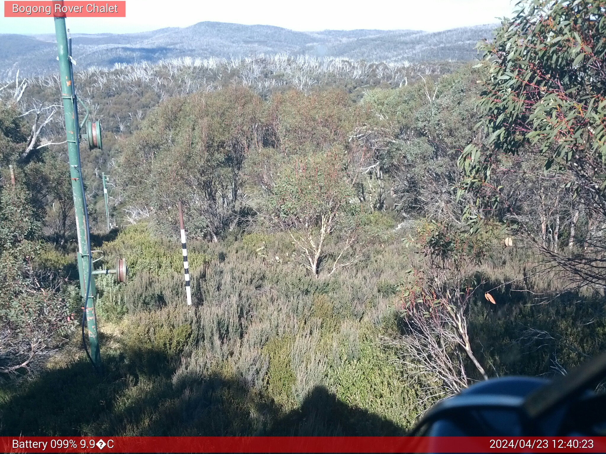 Bogong Web Cam 12:40pm Tuesday 23rd of April 2024