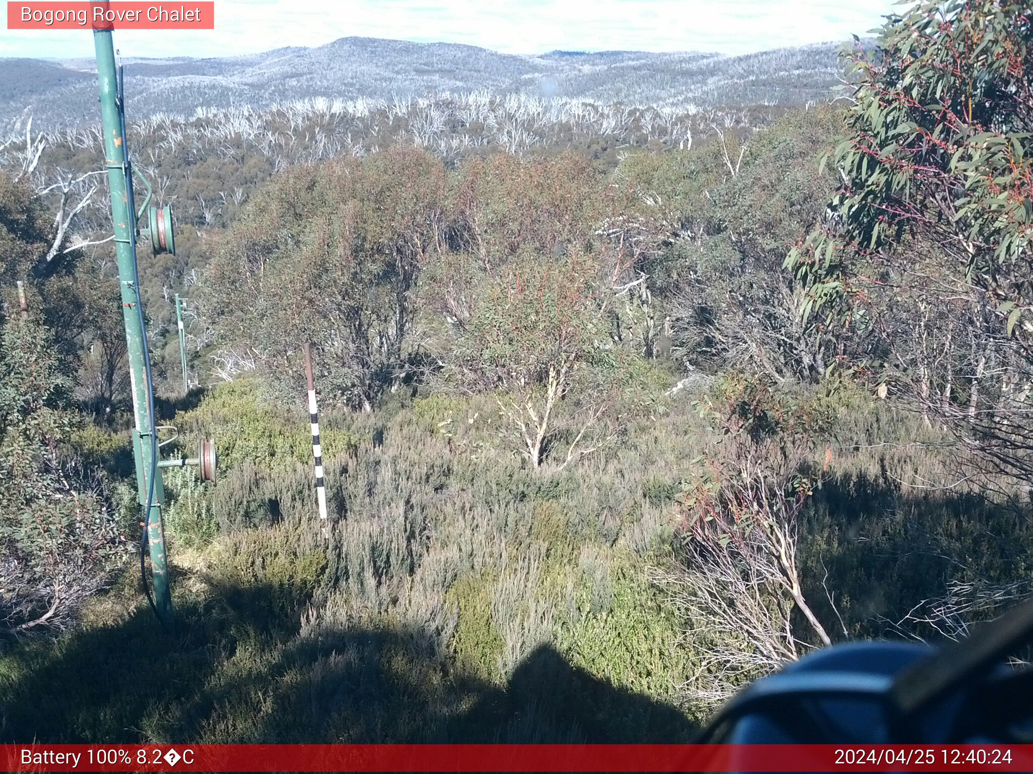 Bogong Web Cam 12:40pm Thursday 25th of April 2024