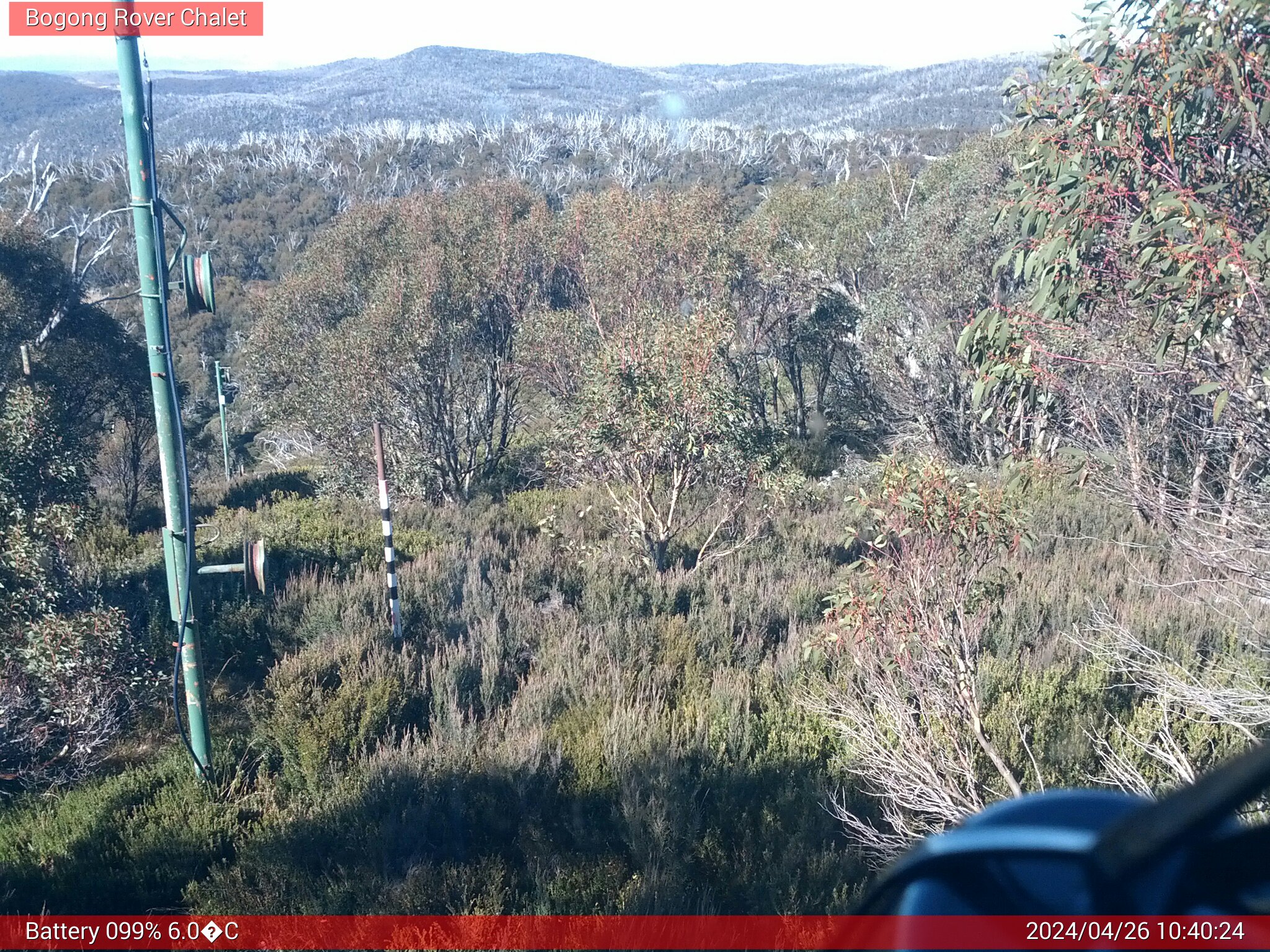 Bogong Web Cam 10:40am Friday 26th of April 2024