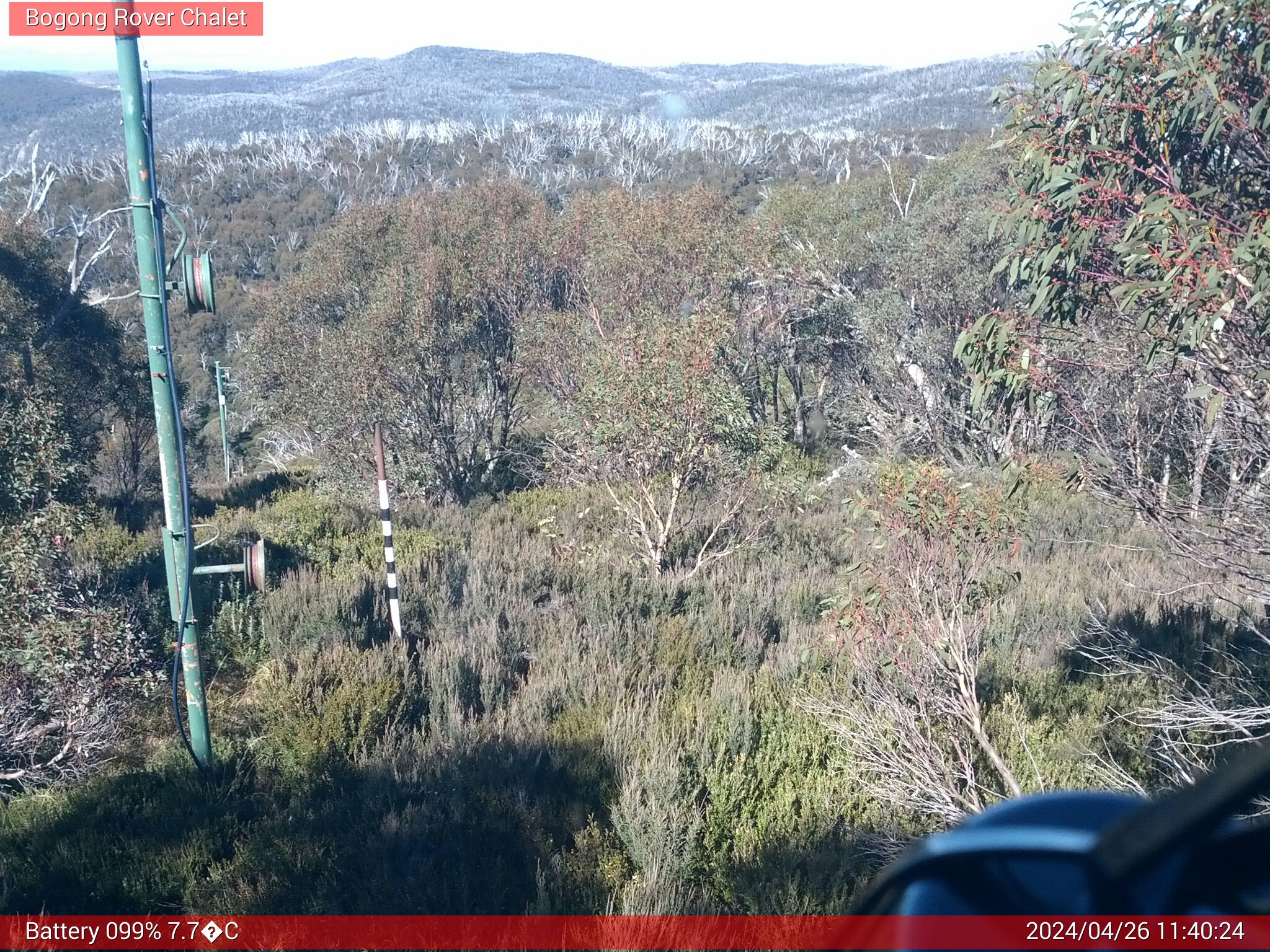 Bogong Web Cam 11:40am Friday 26th of April 2024