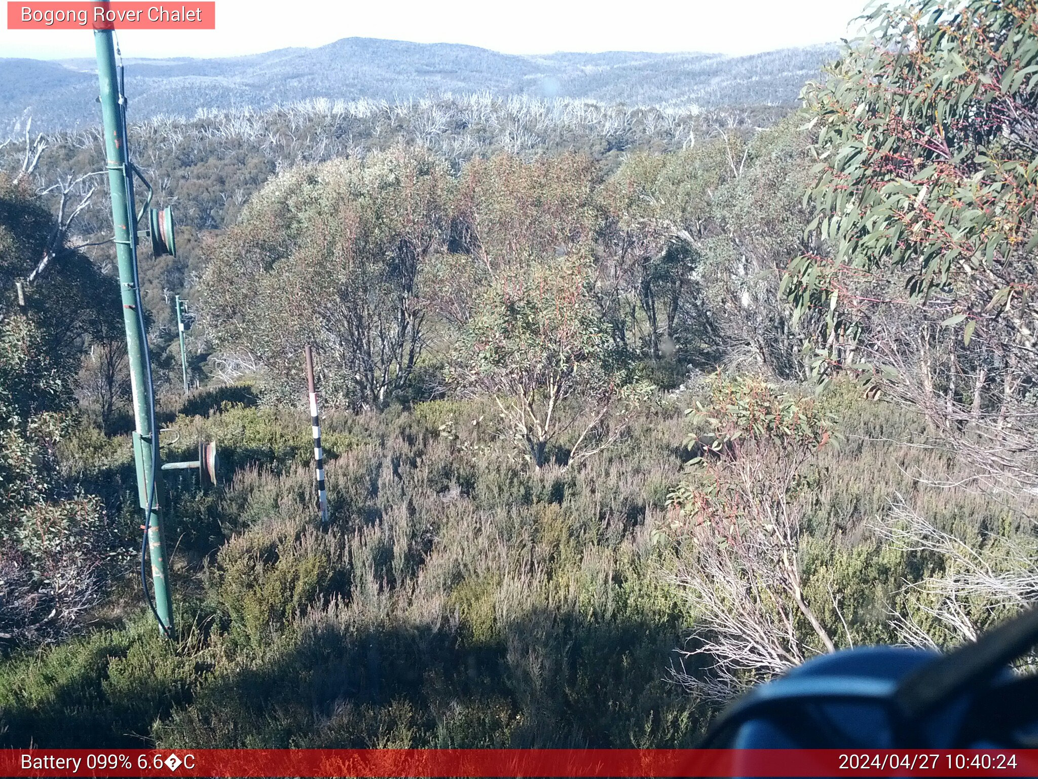 Bogong Web Cam 10:40am Saturday 27th of April 2024