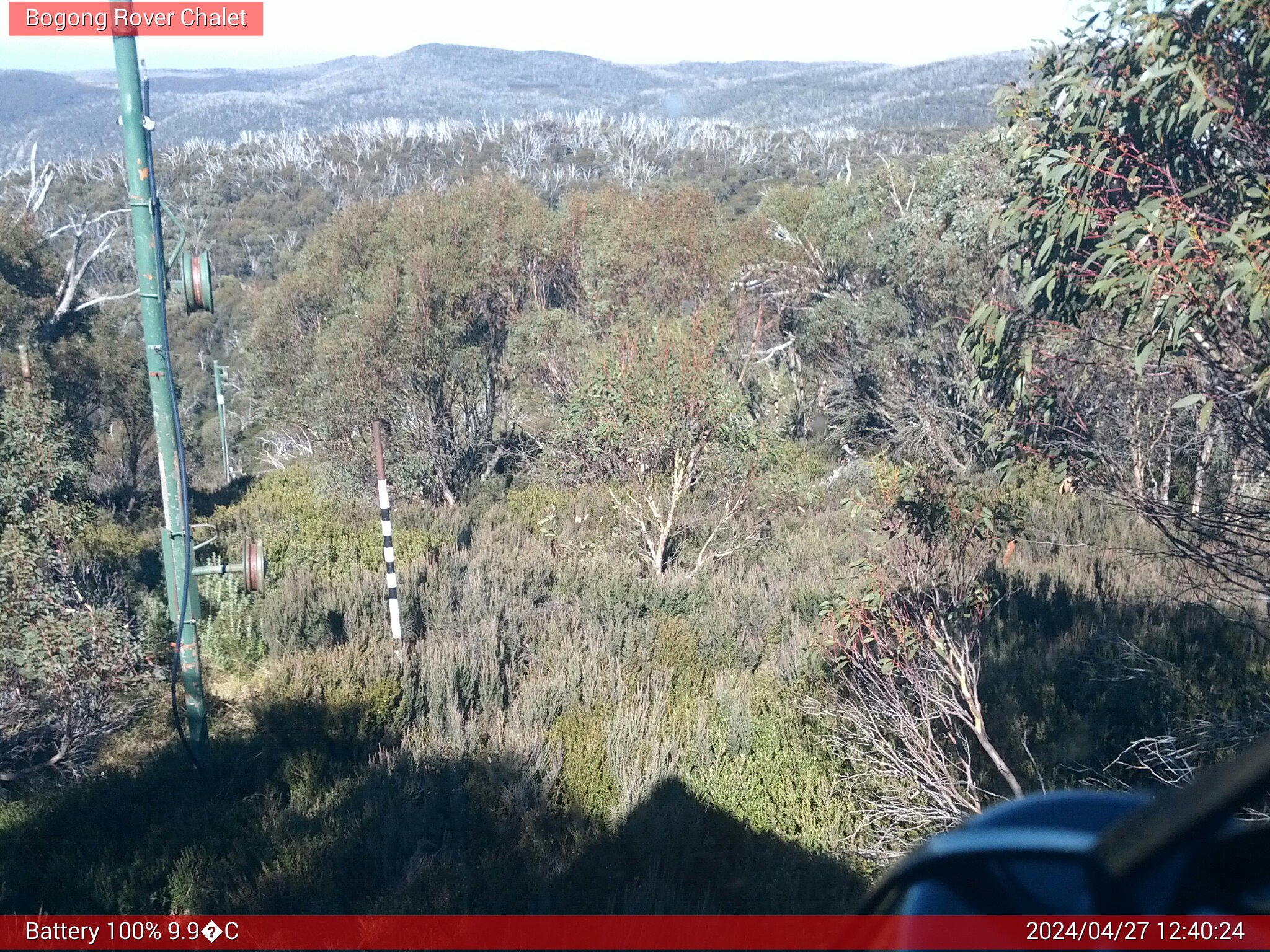 Bogong Web Cam 12:40pm Saturday 27th of April 2024