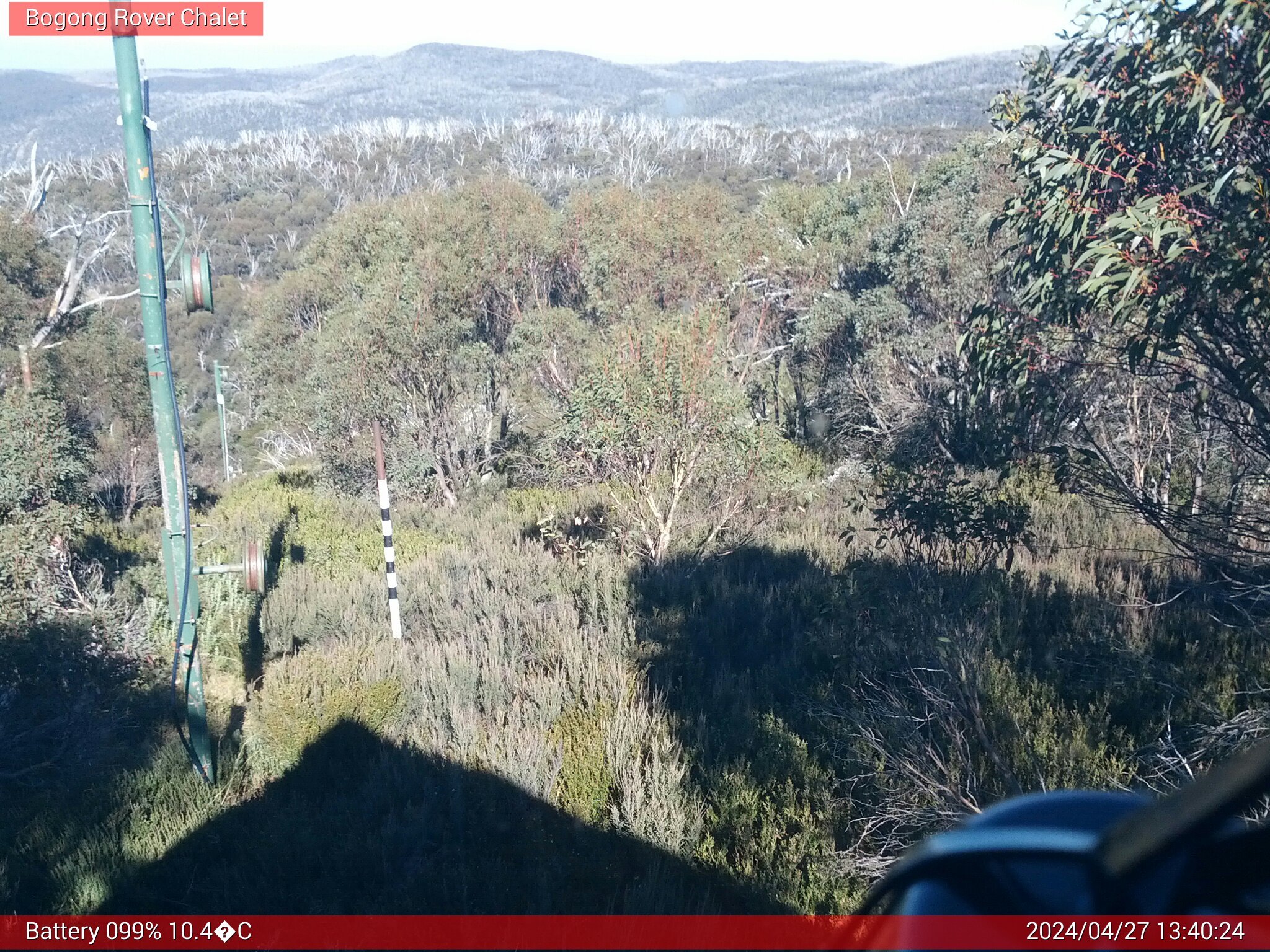 Bogong Web Cam 1:40pm Saturday 27th of April 2024