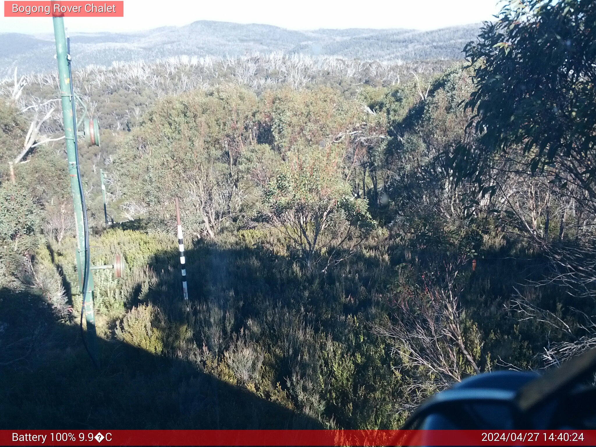 Bogong Web Cam 2:40pm Saturday 27th of April 2024