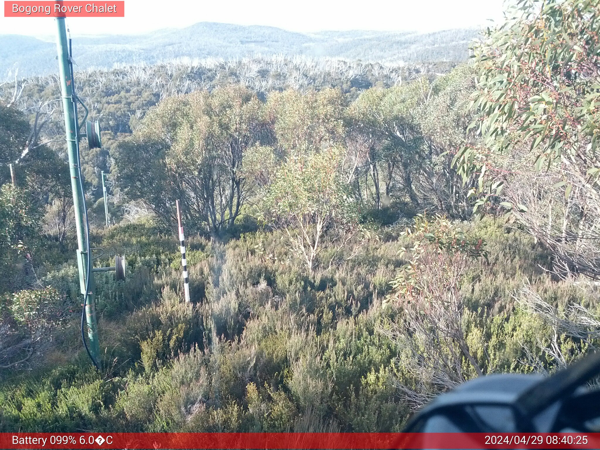 Bogong Web Cam 8:40am Monday 29th of April 2024