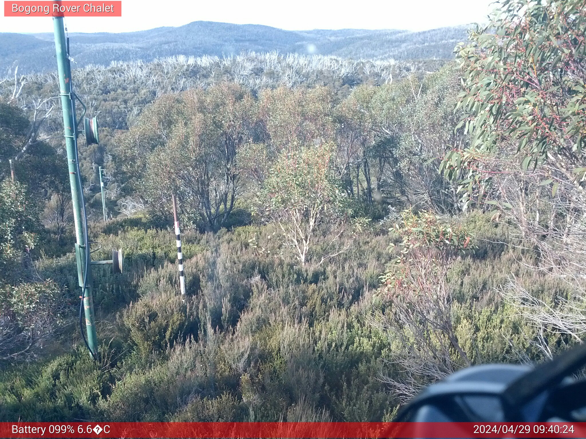 Bogong Web Cam 9:40am Monday 29th of April 2024