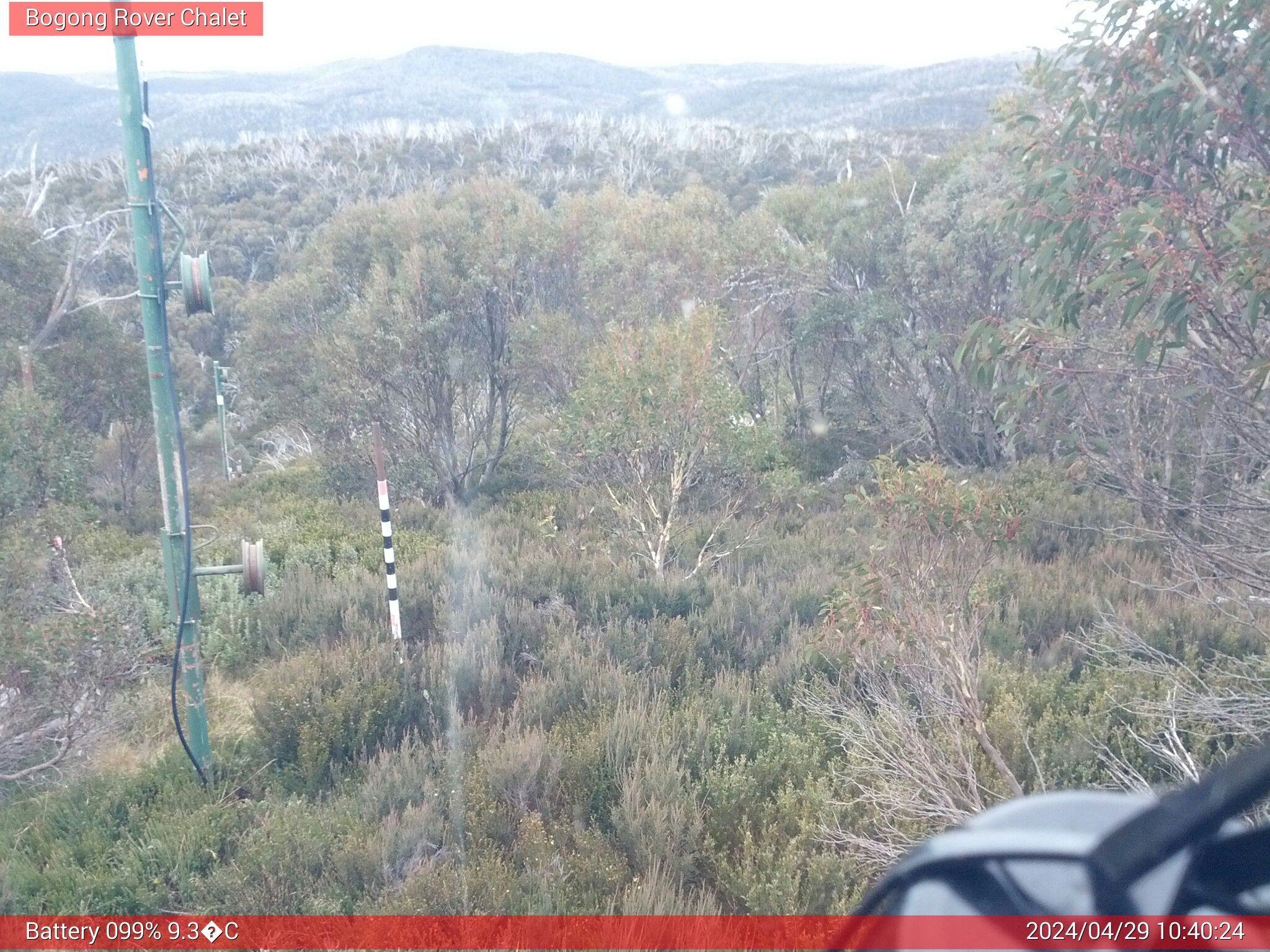 Bogong Web Cam 10:40am Monday 29th of April 2024