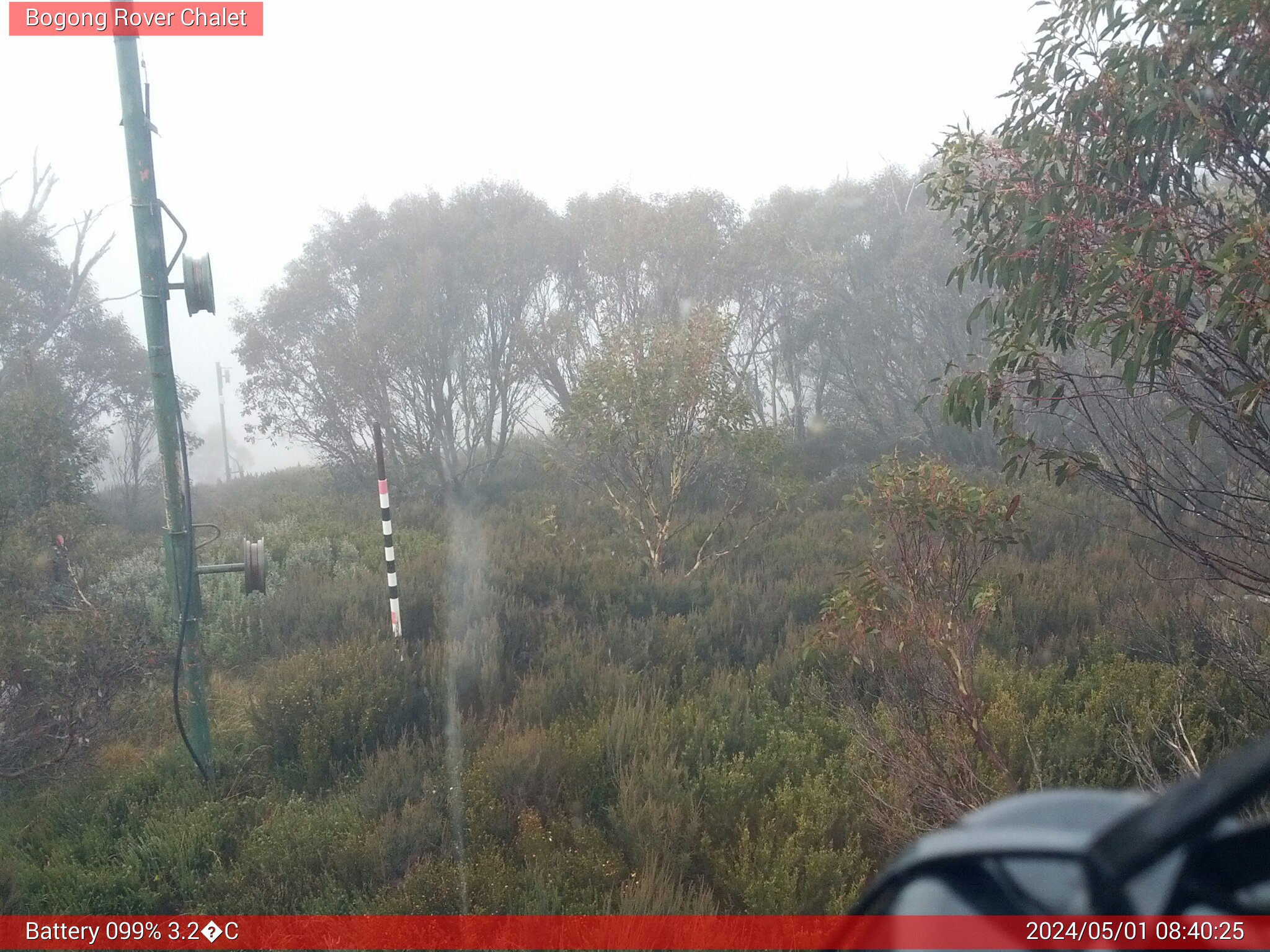 Bogong Web Cam 8:40am Wednesday 1st of May 2024