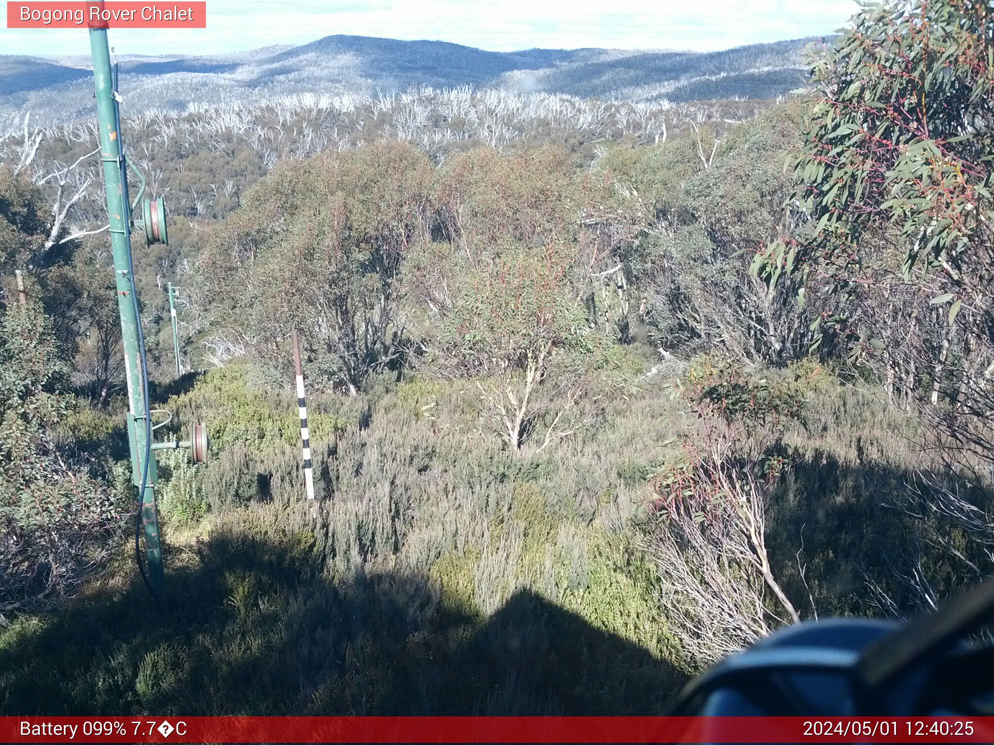 Bogong Web Cam 12:40pm Wednesday 1st of May 2024