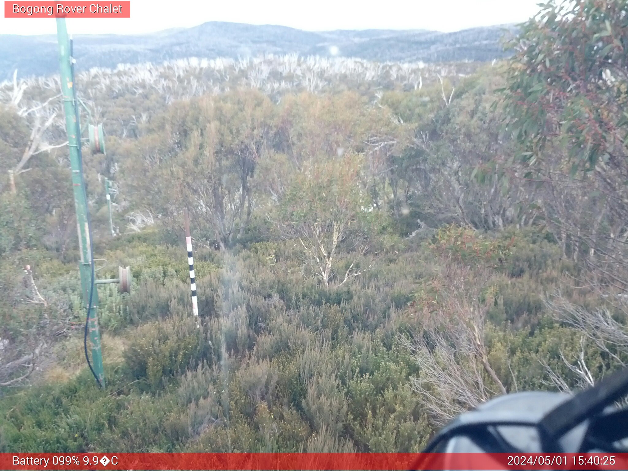 Bogong Web Cam 3:40pm Wednesday 1st of May 2024