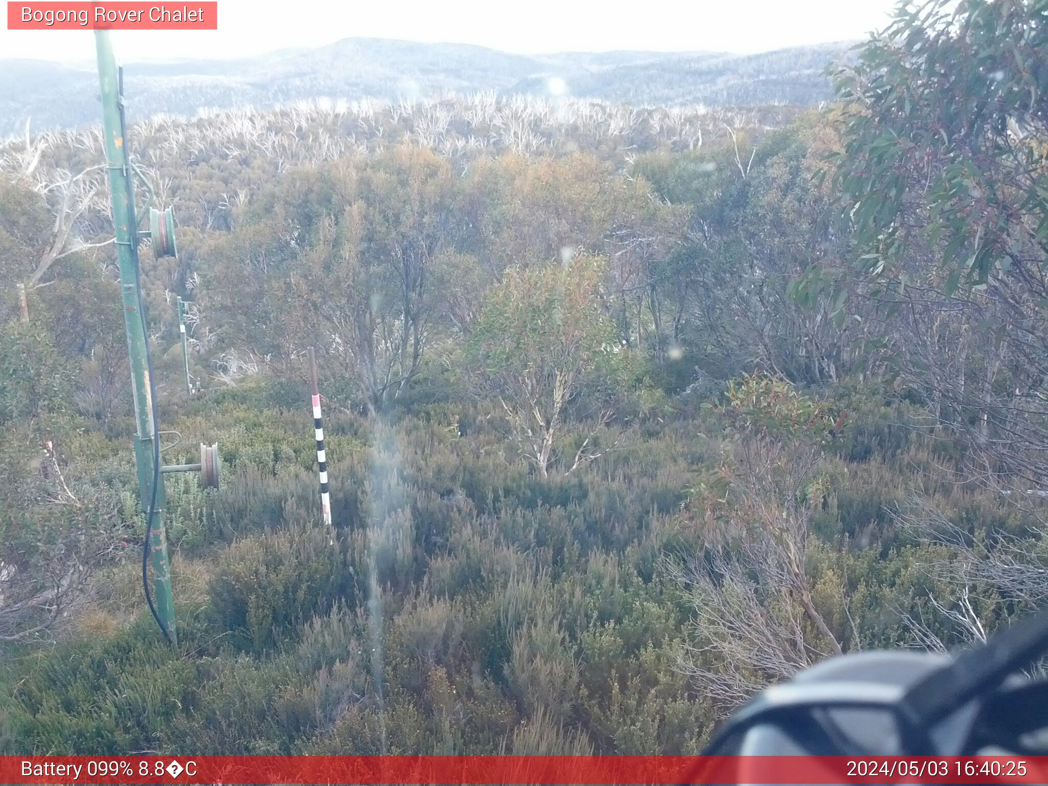 Bogong Web Cam 4:40pm Friday 3rd of May 2024