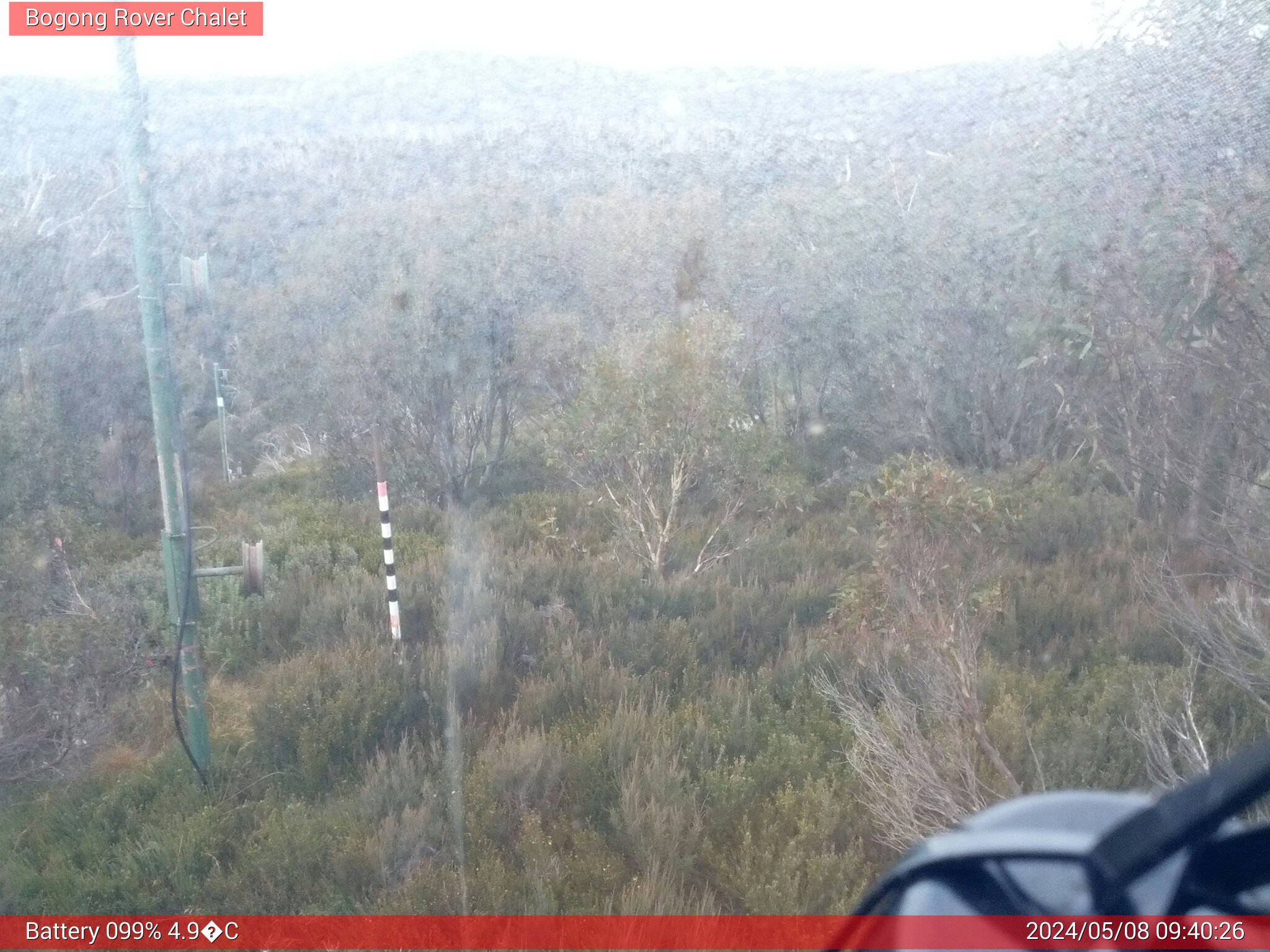 Bogong Web Cam 9:40am Wednesday 8th of May 2024