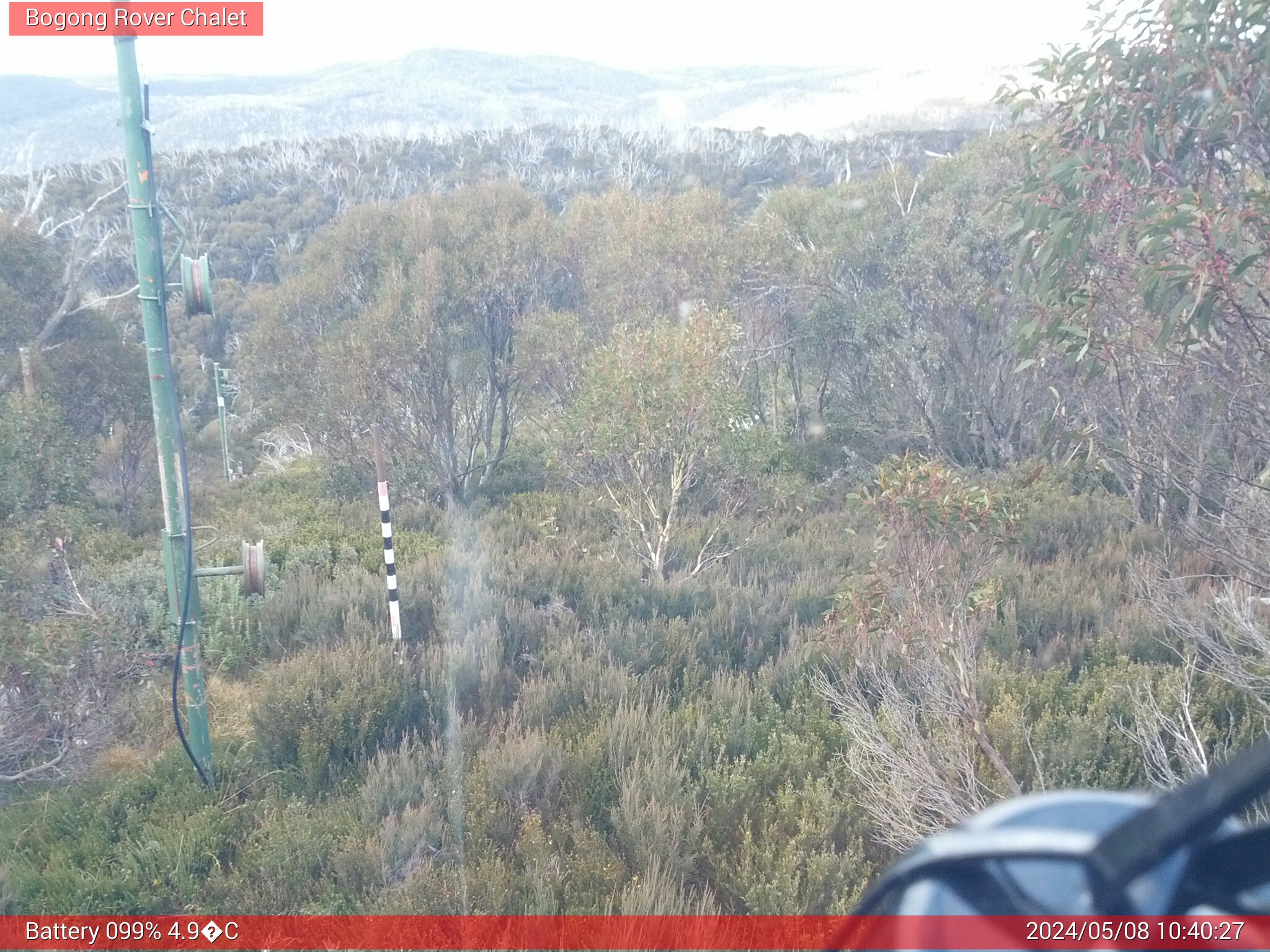 Bogong Web Cam 10:40am Wednesday 8th of May 2024