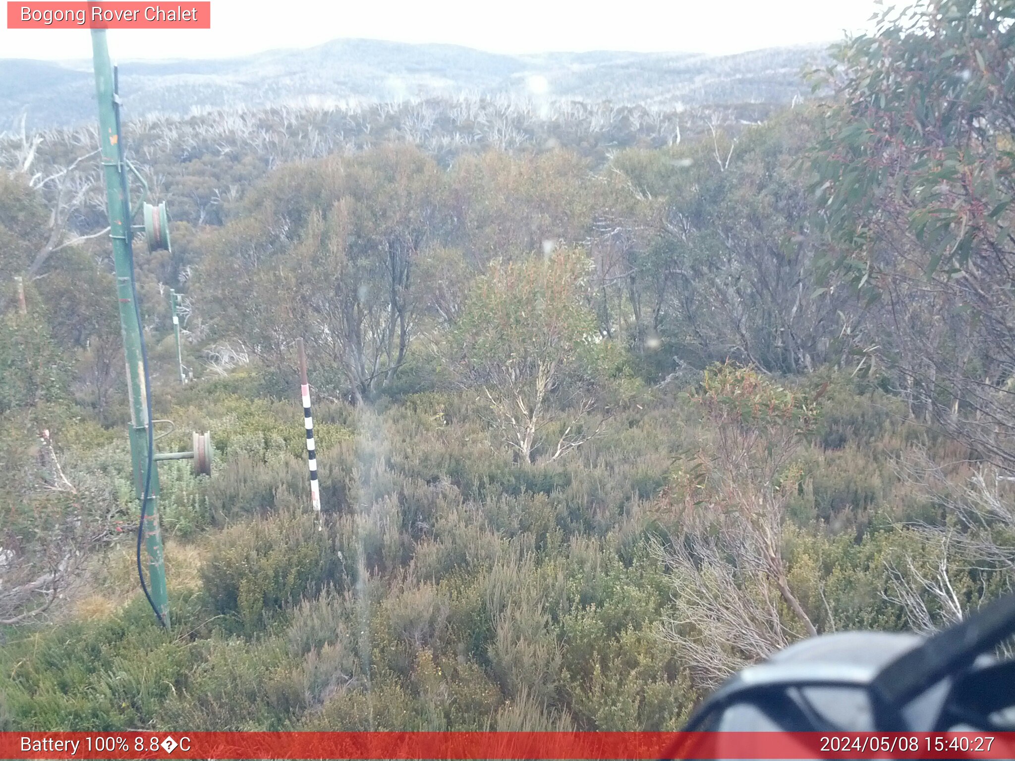 Bogong Web Cam 3:40pm Wednesday 8th of May 2024